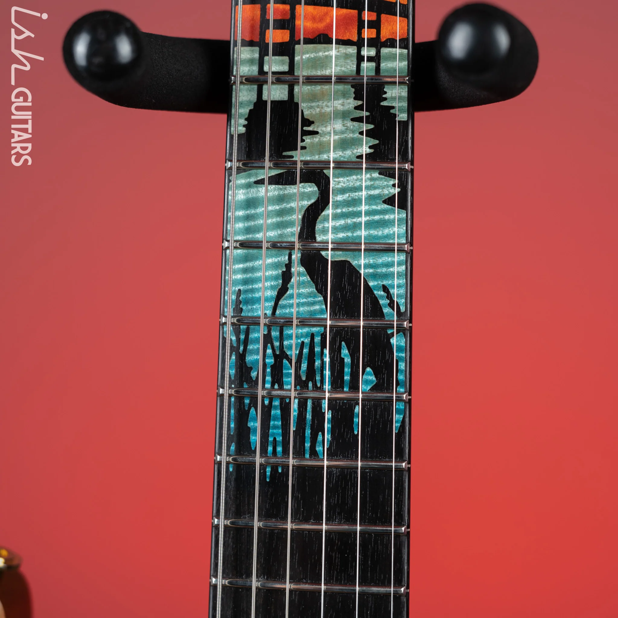 2021 PRS Private Stock Custom 24 Aquamarine Glow Smoked Burst “Chesapeake Bay” Inlays - Image 6
