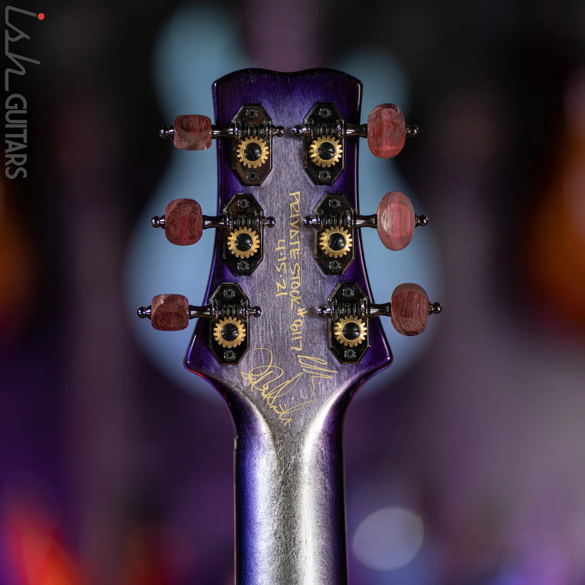 PRS Private Stock Angelus Acoustic Aqua Violet Smoked Burst - Image 19