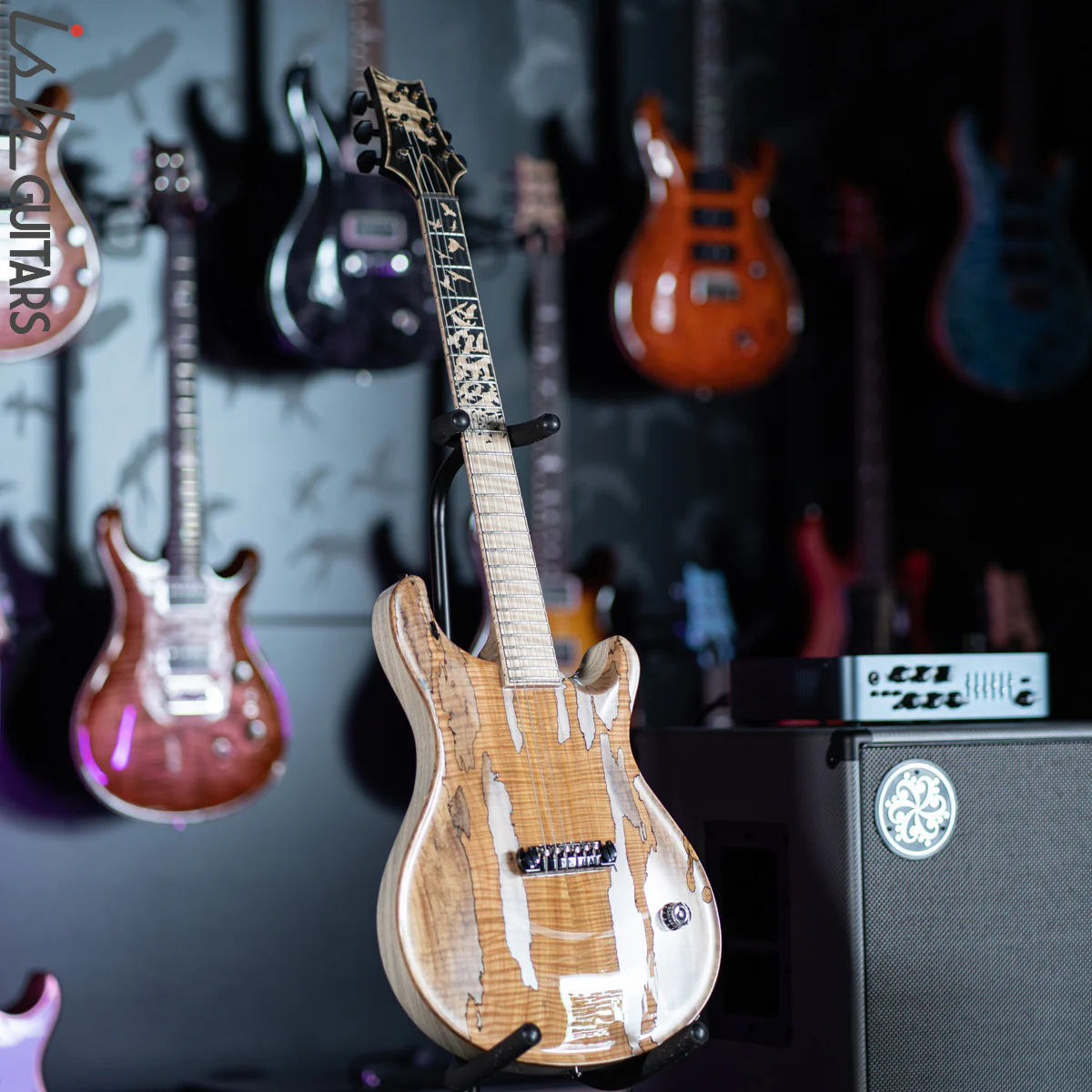 PRS Private Stock Custom 24 "Sculpture" Hollowbody Piezo Spalted Guitar - Image 12