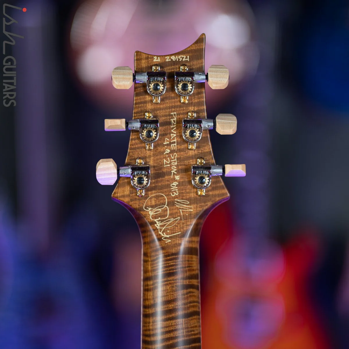 2021 PRS Private Stock Hollowbody II 24 Fret Honey Gold Smoked Burst - Image 16