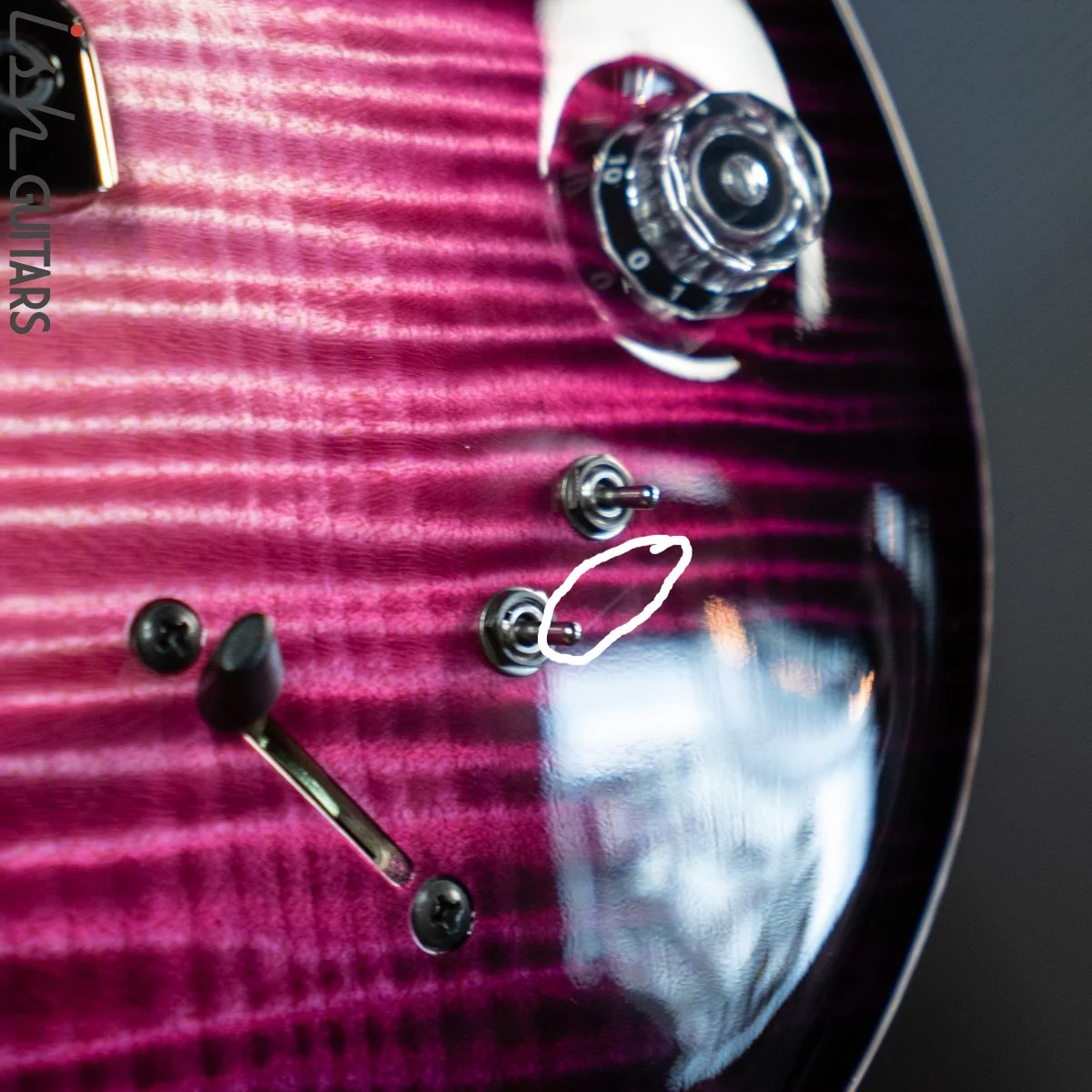 2021 PRS Private Stock Modern Eagle V Midnight Orchid Glow Smoked Burst - Image 10
