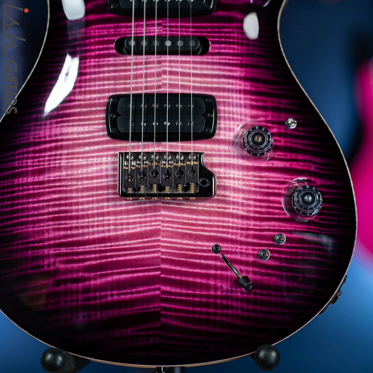 2021 PRS Private Stock Modern Eagle V Midnight Orchid Glow Smoked Burst - Image 4