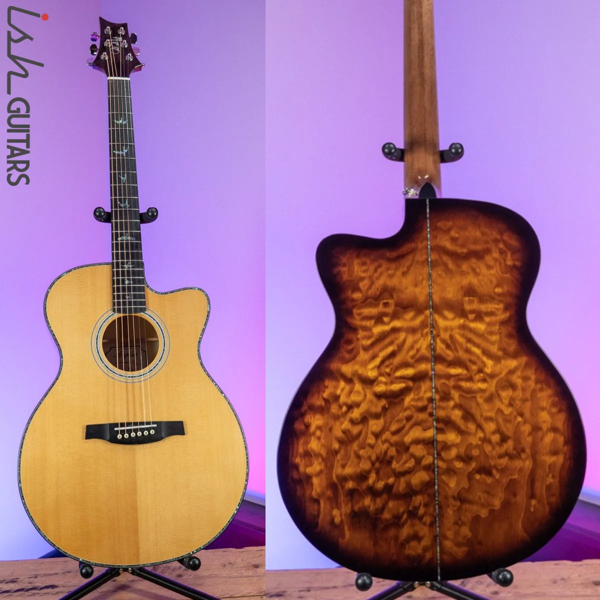 PRS SE Angelus A55EBG Black Gold Acoustic