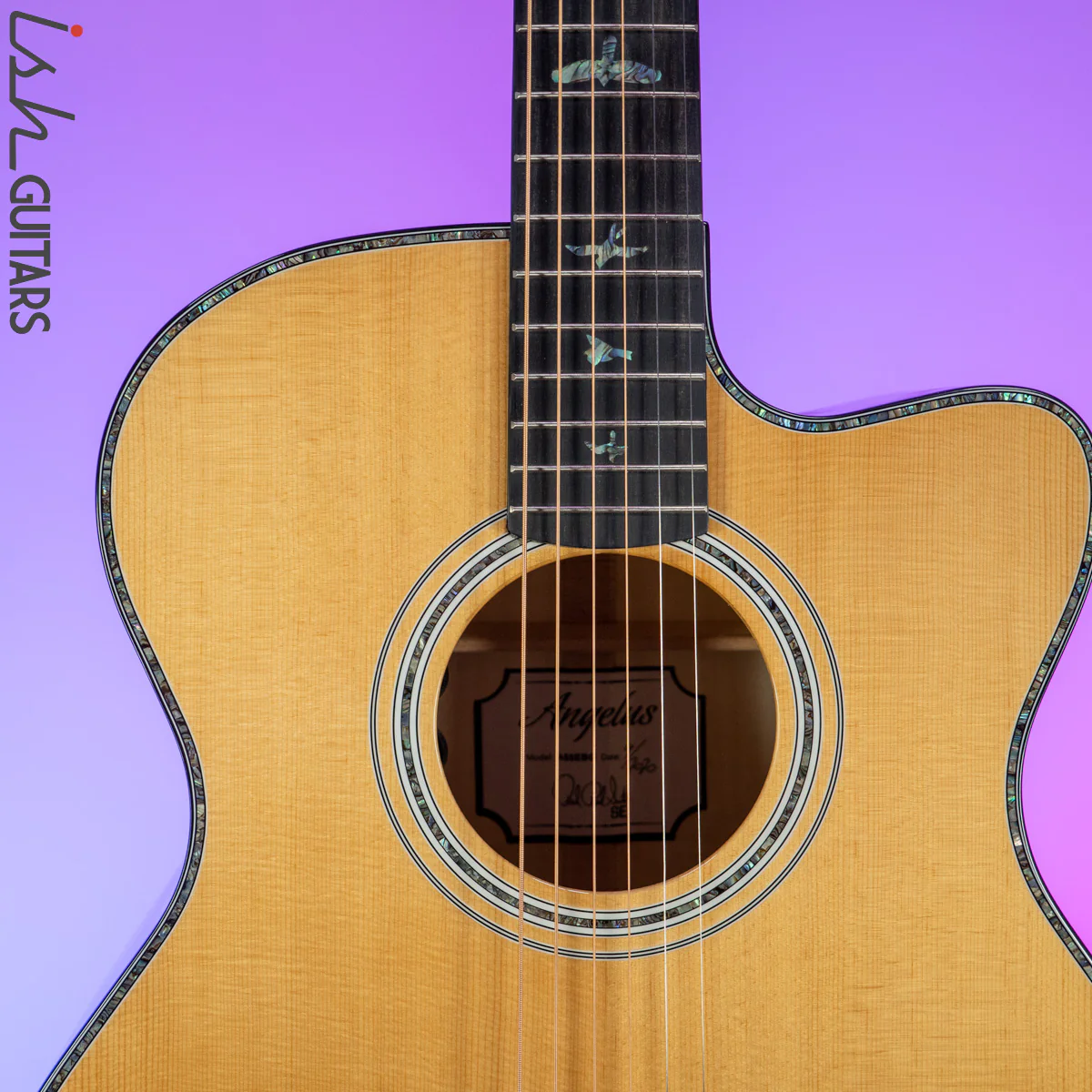 PRS SE Angelus A55EBG Black Gold Acoustic - Image 4