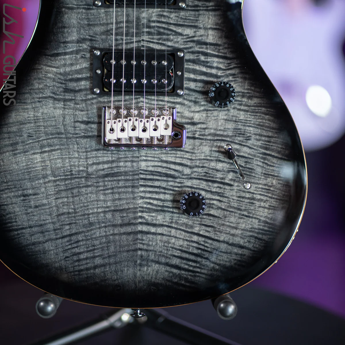 2021 PRS SE Custom 24 Charcoal Burst - Image 4