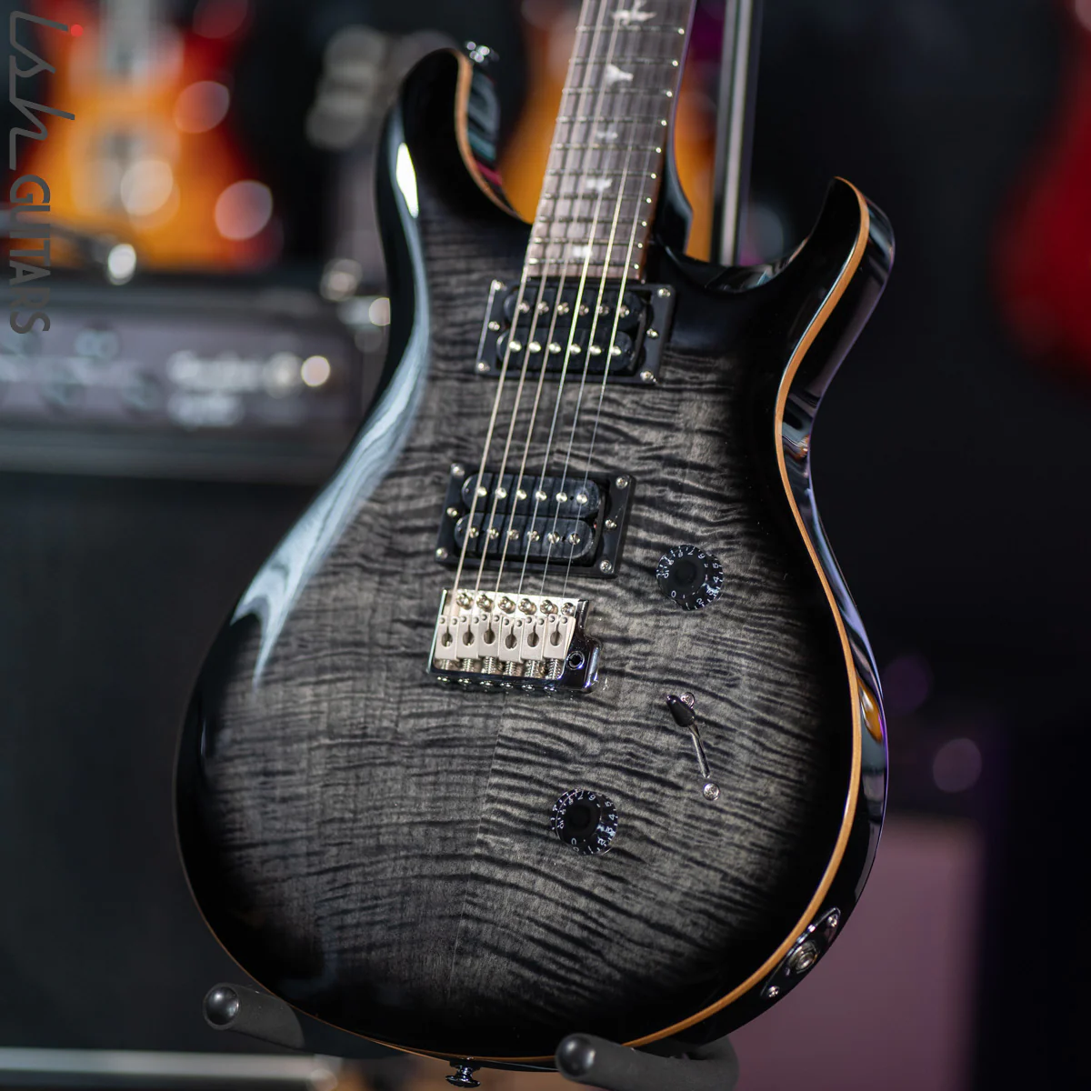2021 PRS SE Custom 24 Charcoal Burst - Image 5