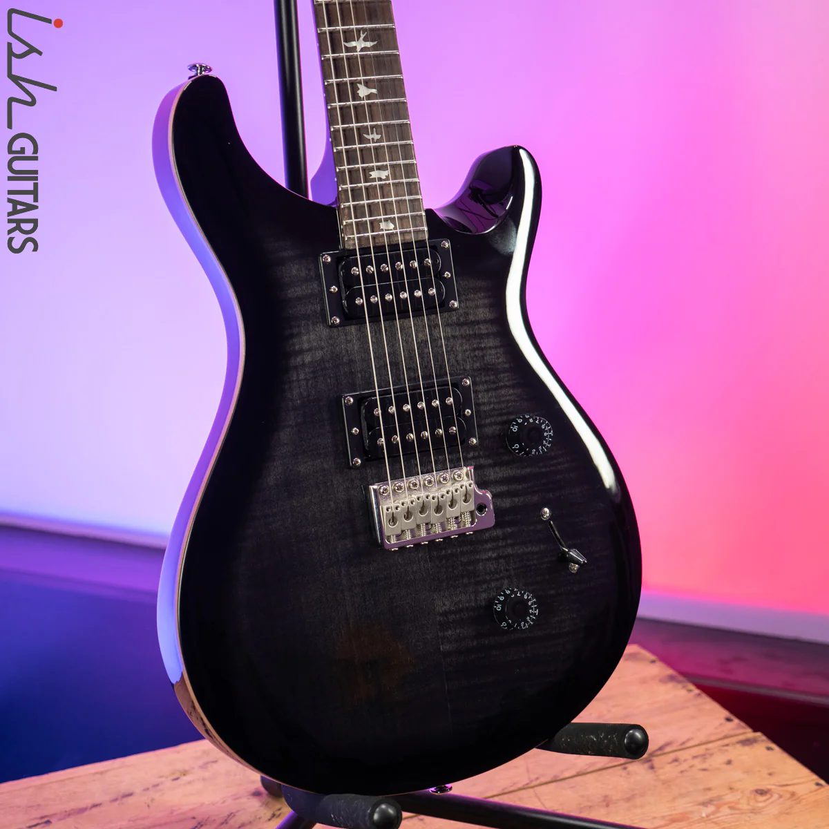 2020 PRS SE Custom 24 Charcoal Burst - Image 5