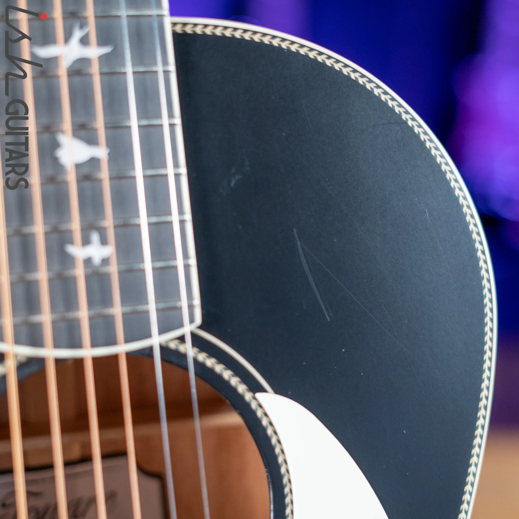 2021 PRS SE P20E Parlor Acoustic Guitar Black Top Demo - Image 6