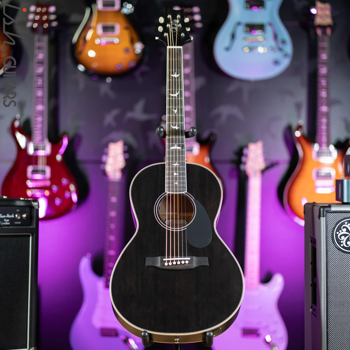 PRS SE P20E Parlor Acoustic Electric Charcoal Store Demo - Image 2