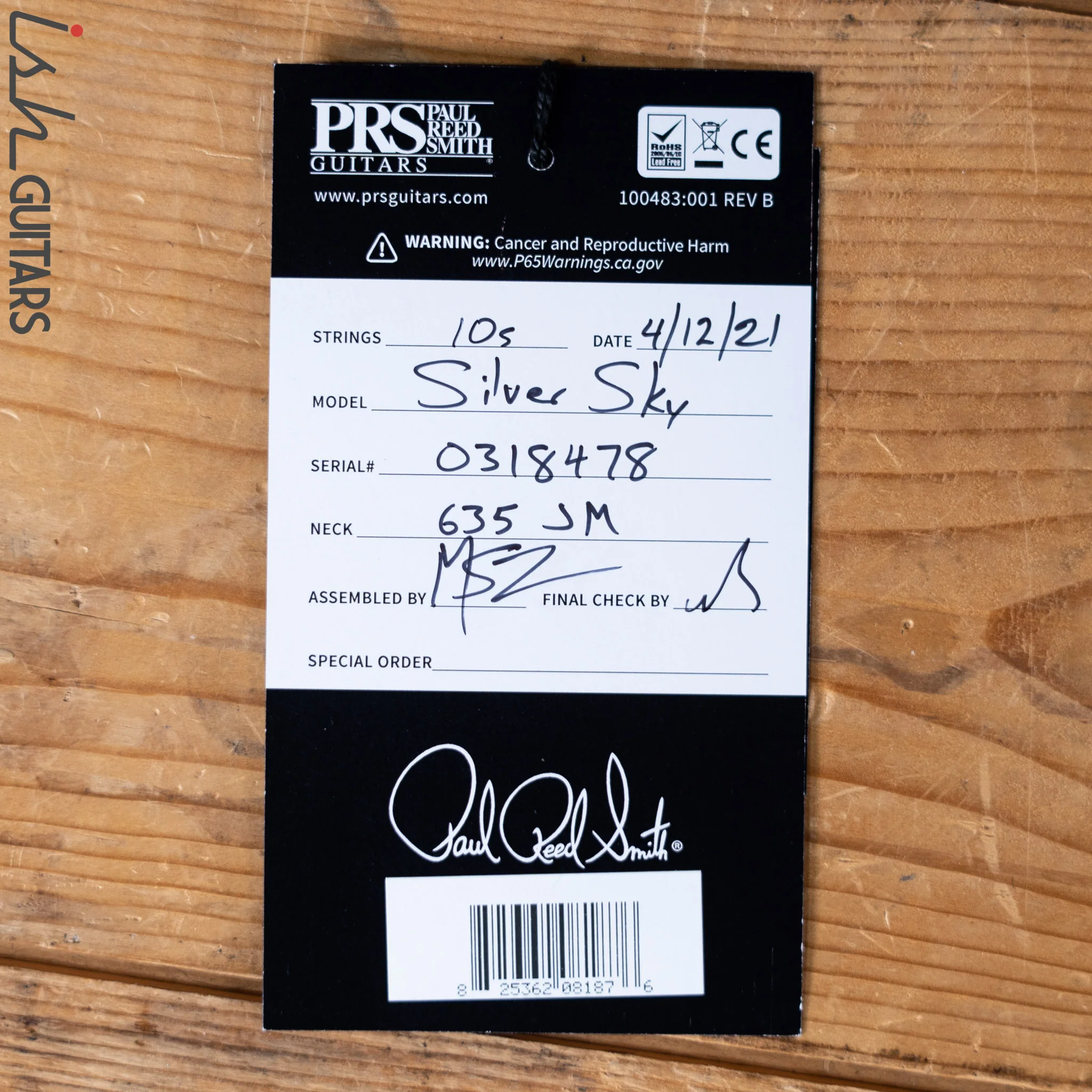 2021 PRS Silver Sky Lunar Ice Limited Edition - Image 12