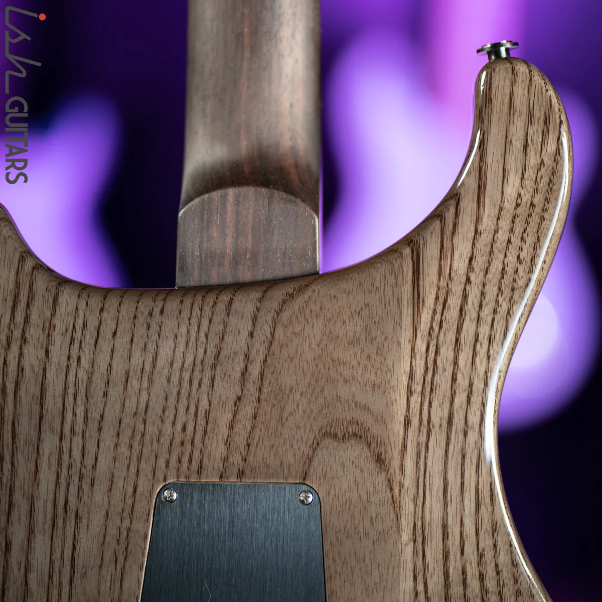 PRS Custom 24 Wood Library 1 Piece 10 Top Quilt Rosewood Neck Purple Mist - Image 10