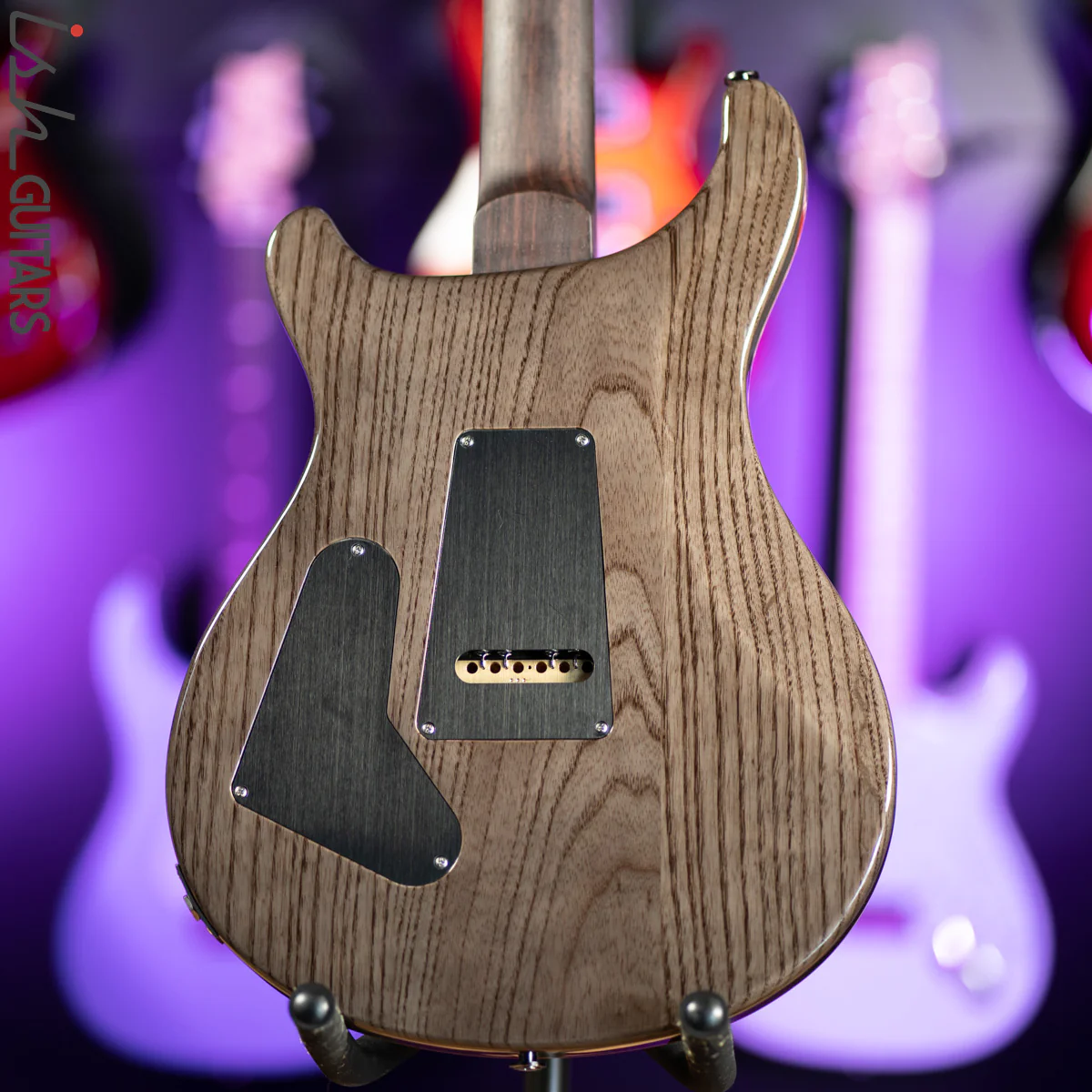 PRS Custom 24 Wood Library 1 Piece 10 Top Quilt Rosewood Neck Purple Mist - Image 9
