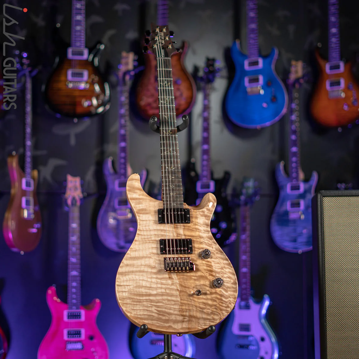 2021 PRS Wood Library Custom 24 10 Top Quilt Torrefied Maple Neck Natural Gloss - Image 2