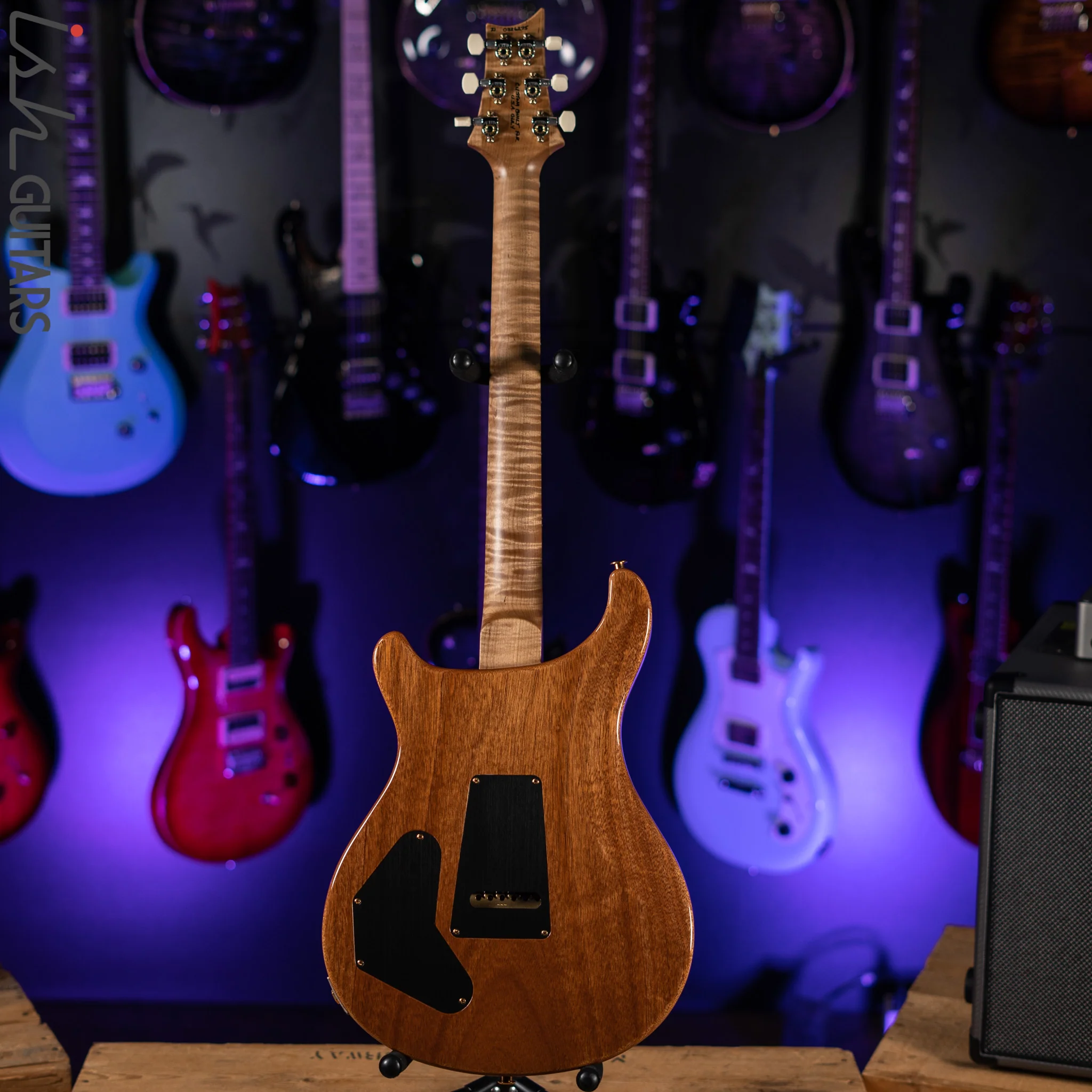2021 PRS Wood Library DGT Figured Maple Neck Platinum Satin - Image 7