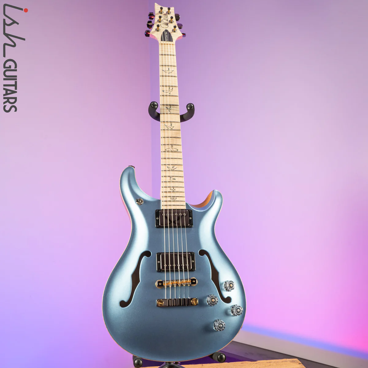 PRS McCarty 594 Hollowbody II Wood Library Frost Blue Metallic Satin - Image 2