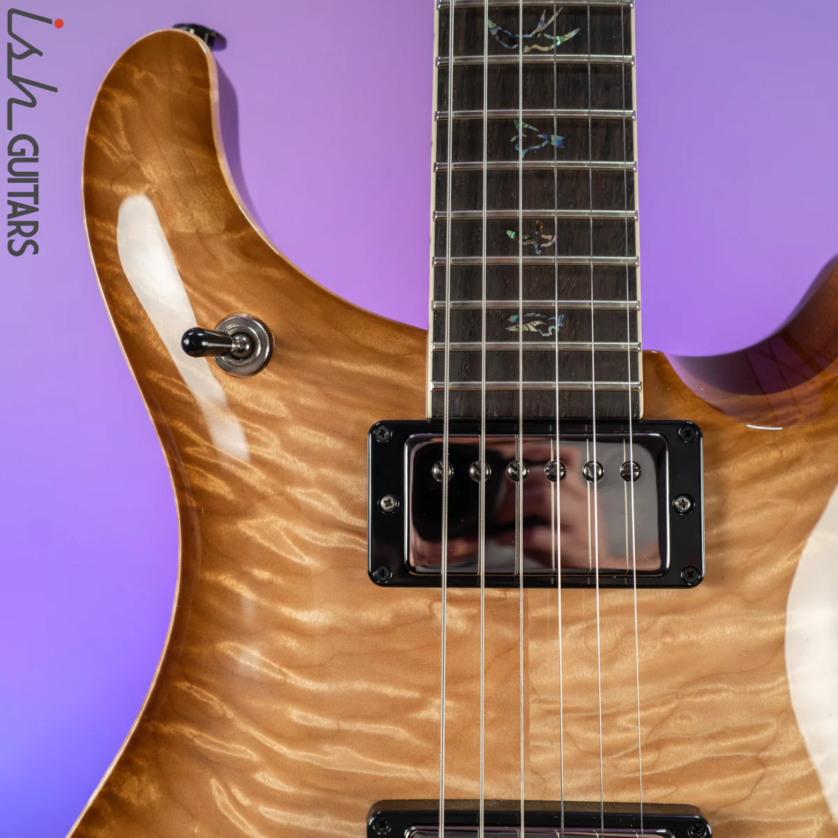 PRS McCarty 594 Wood Library Vintage Natural 10 Top - Image 3