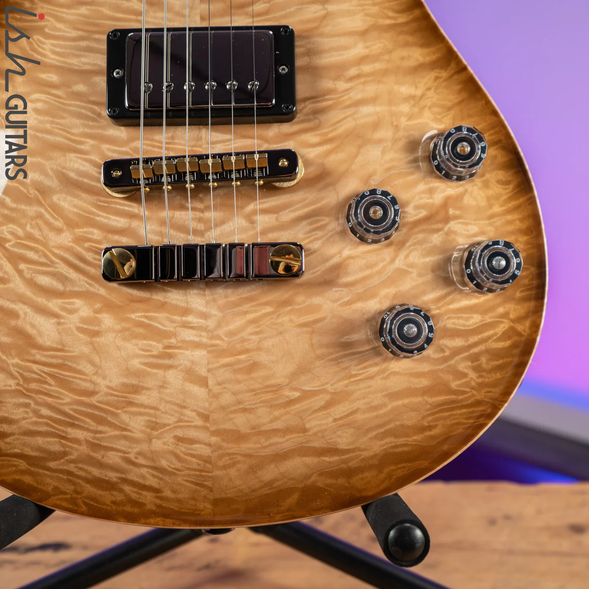 PRS McCarty 594 Wood Library Vintage Natural 10 Top - Image 4