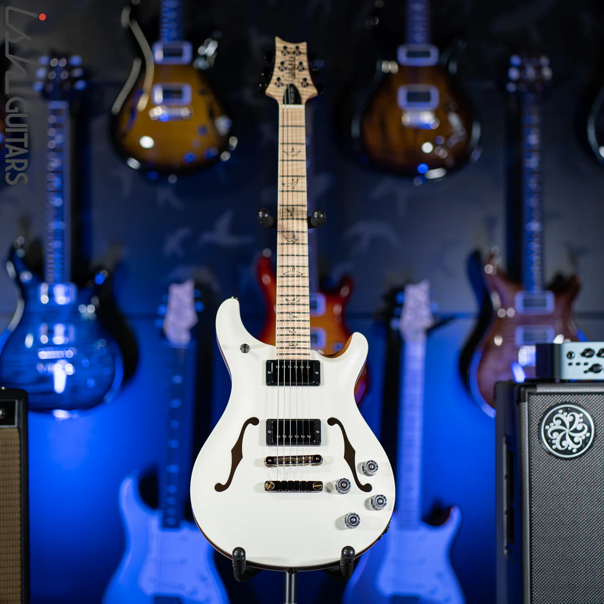 PRS McCarty 594 Hollowbody II Wood Library Antique White Satin - Image 2