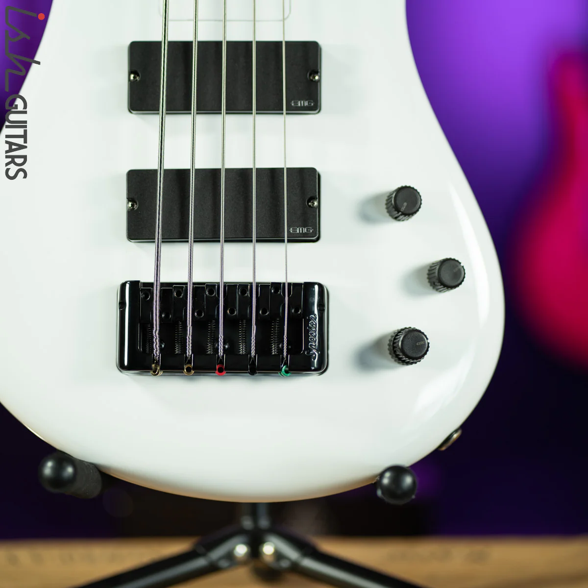 Spector Bantam 5 Short Scale Bass White Gloss Demo - Image 4