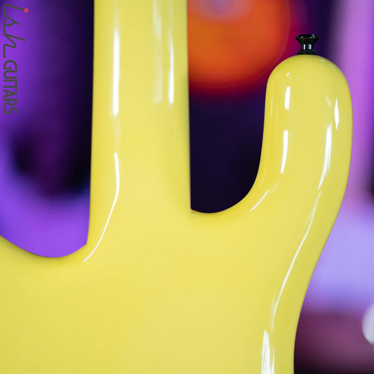 2021 USA Spector NS-5 String Yellow 18V HAZ Bass Guitar - Image 9