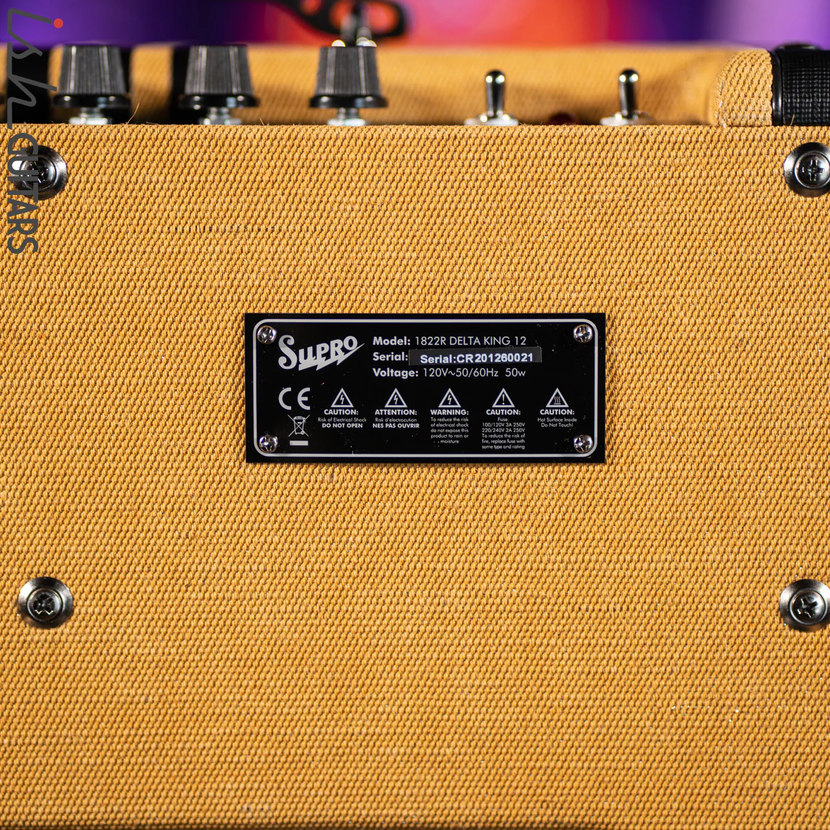 Supro Delta King 12 15W Tube Guitar Amp Tweed and Black - Image 5