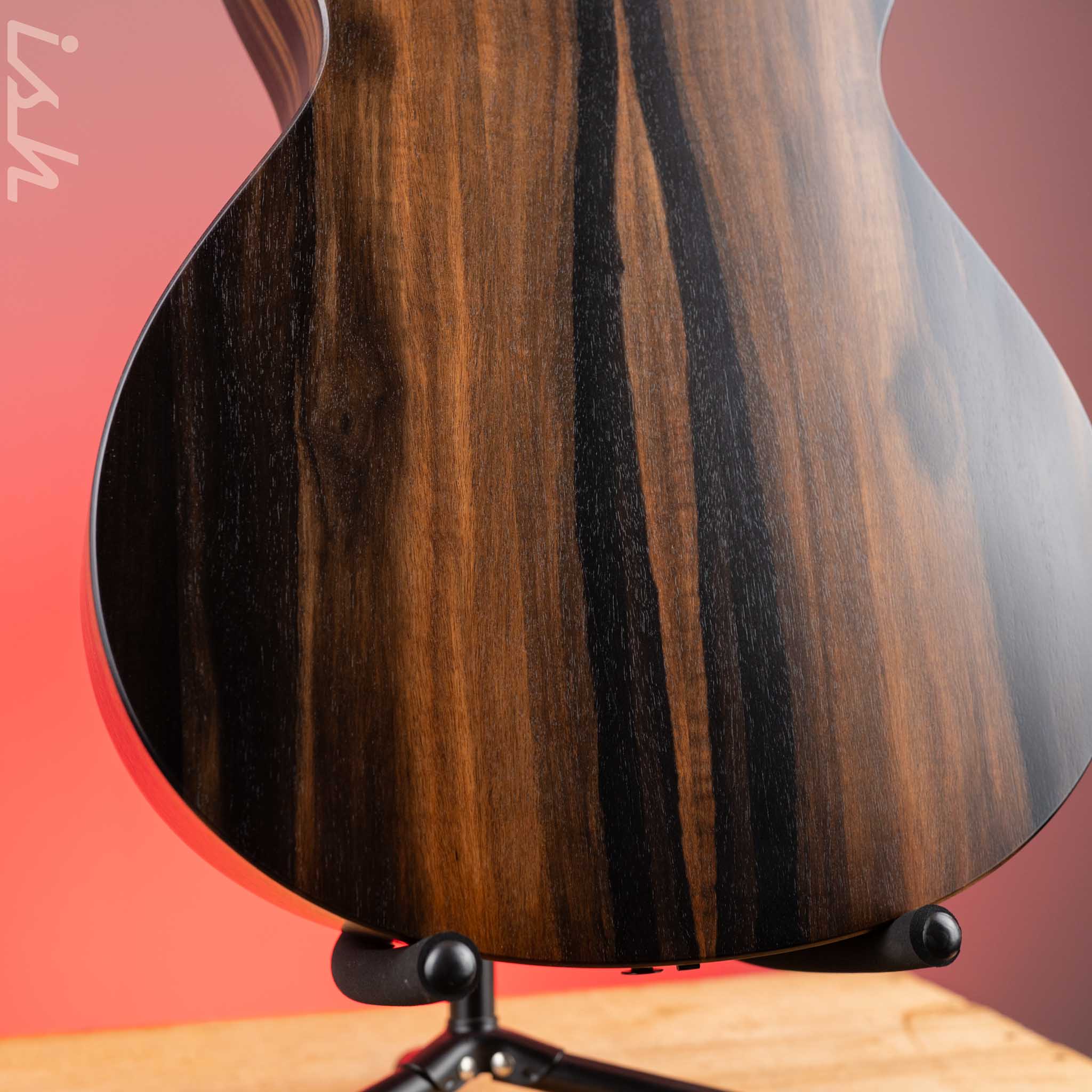 2021 Taylor AD12e Ebony Acoustic-Electric Guitar Blacktop - Image 10