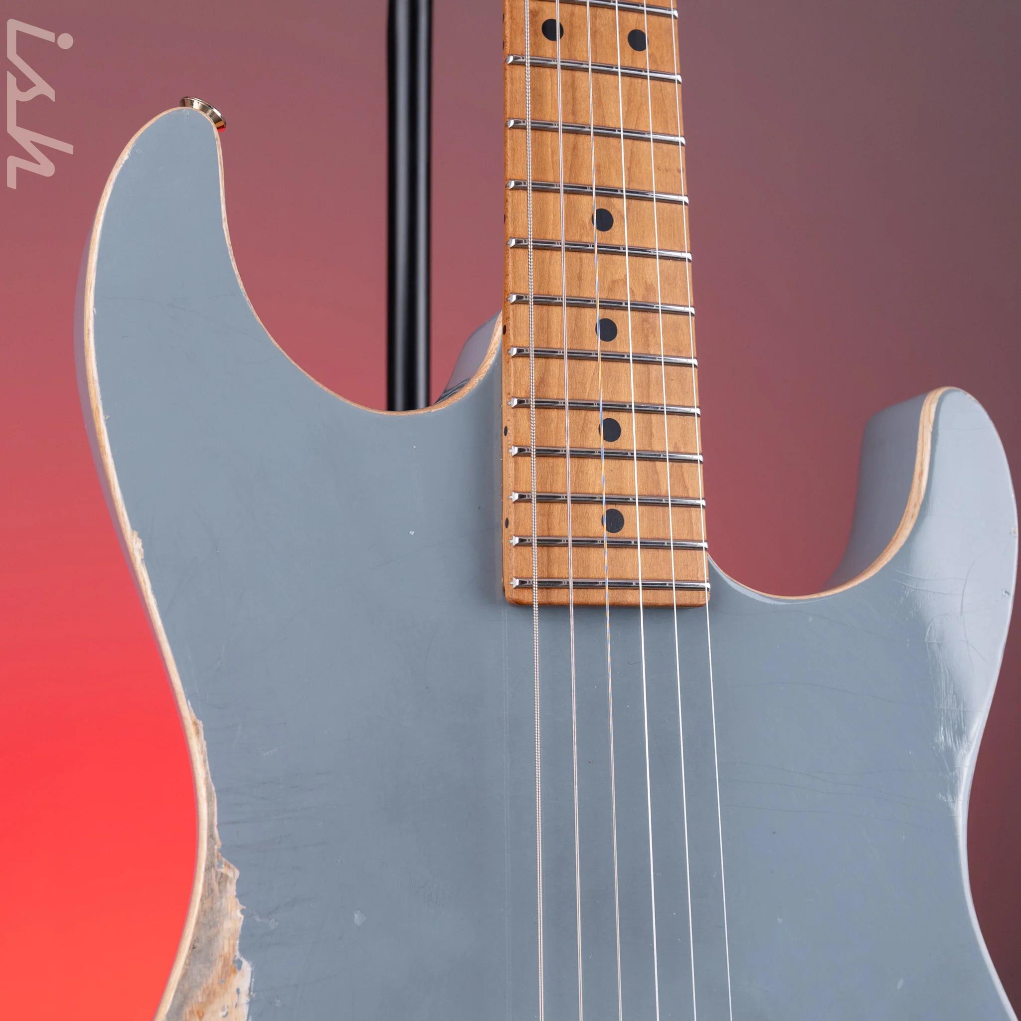 2021 Tom Anderson Pro Am Sonic Grey w/ Binding (In-Distress Level 3) - Image 3