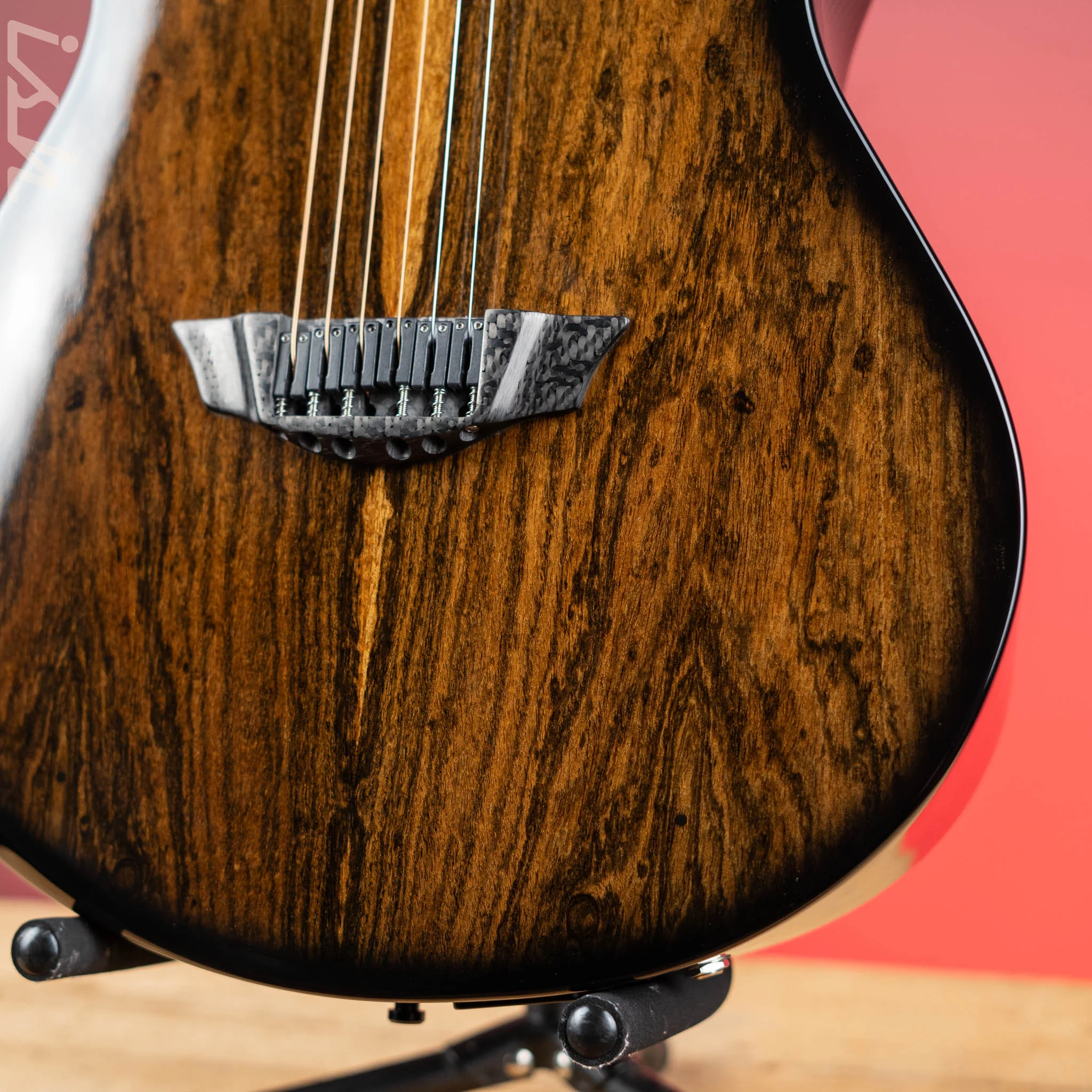 2022 Emerald X20 Carbon Acoustic Guitar Lauro Preto Natural - Image 4