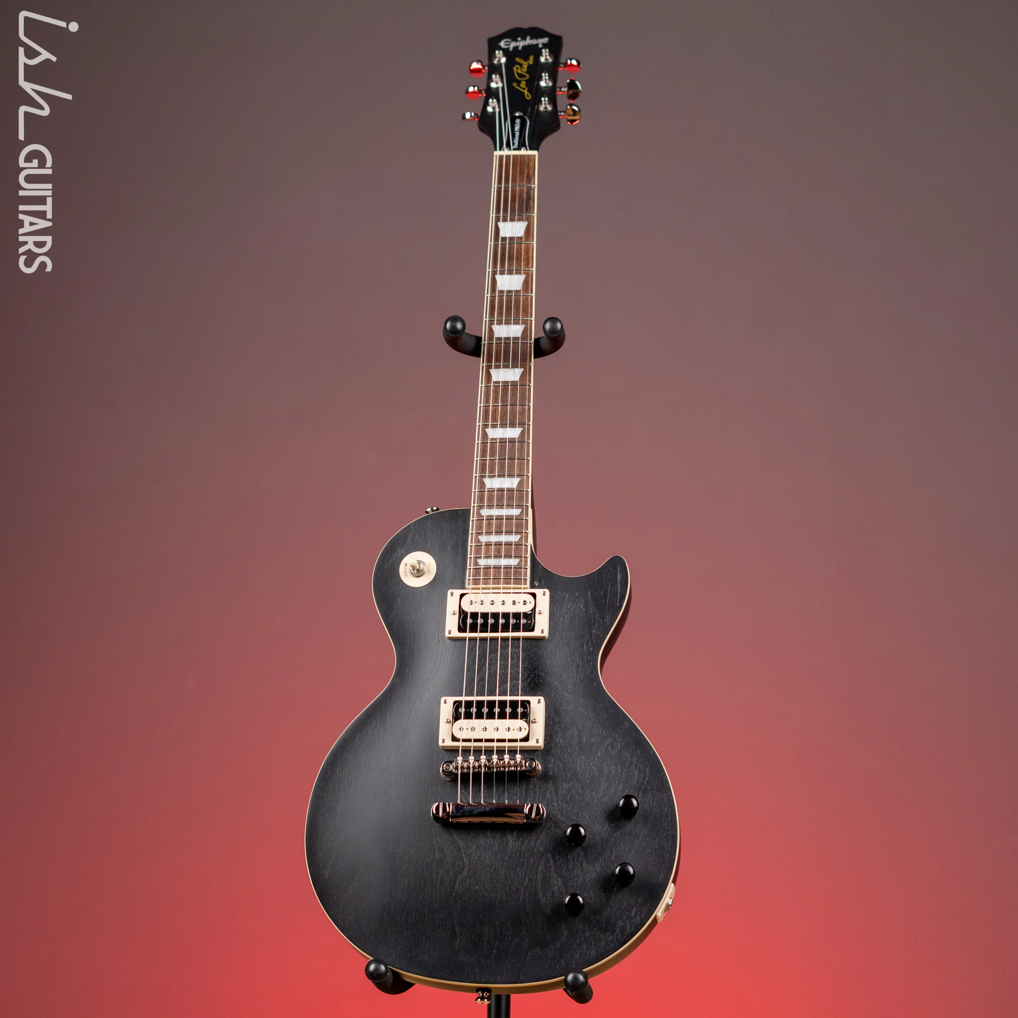 2022 Epiphone Les Paul Traditional Pro IV Ebony - Image 2