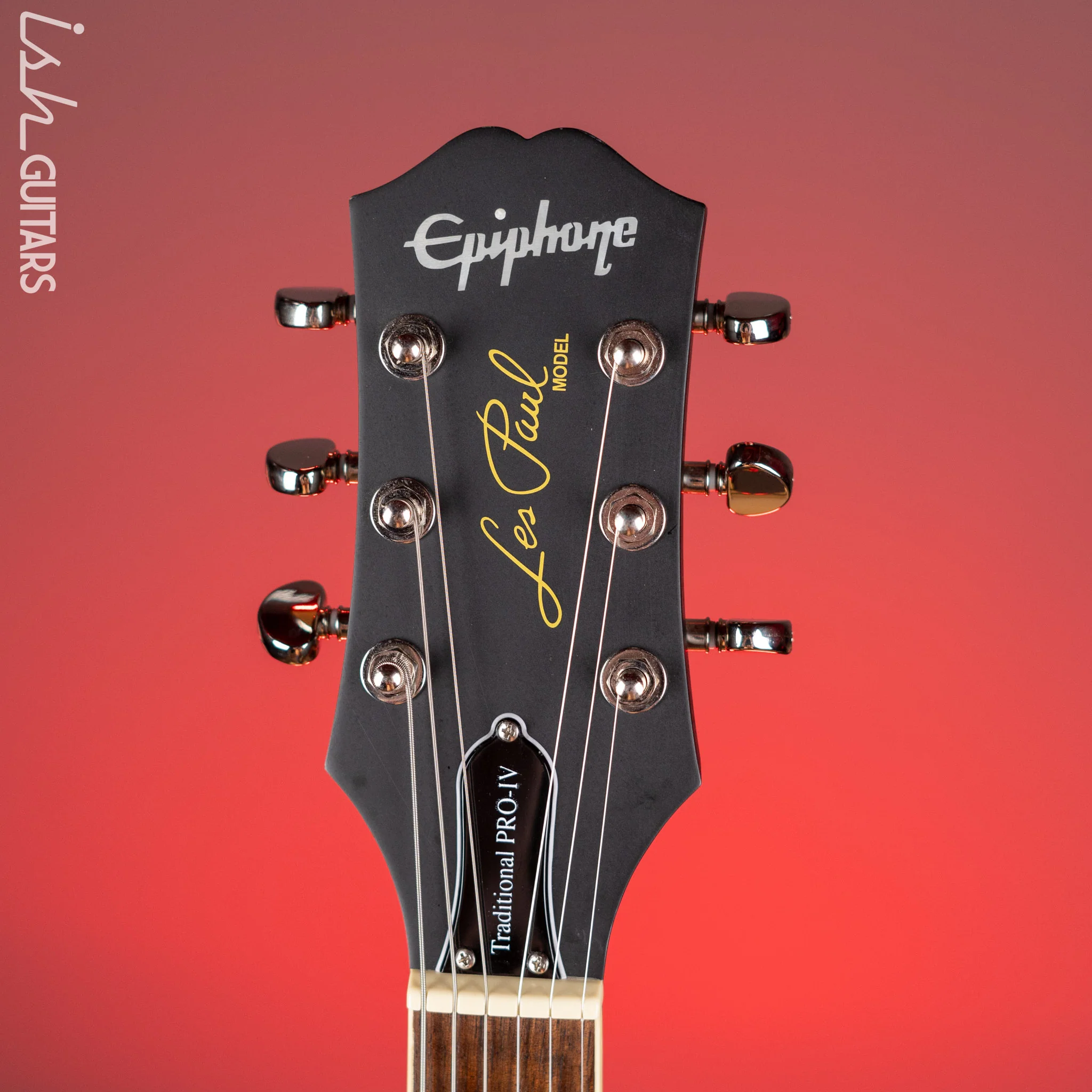 2022 Epiphone Les Paul Traditional Pro IV Ebony - Image 7