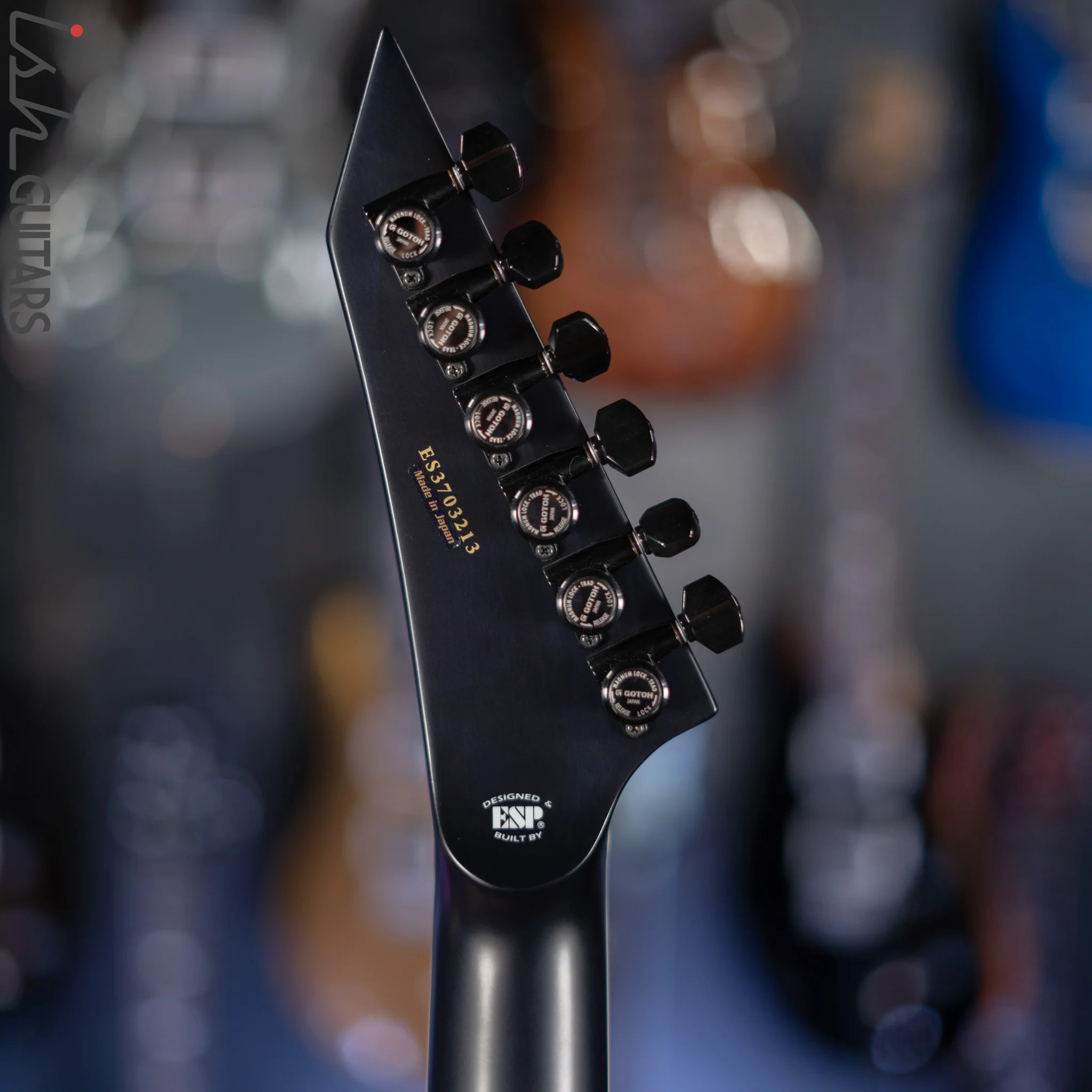 2022 ESP E-II Horizon III Flame Maple Reindeer Blue Gloss - Image 11