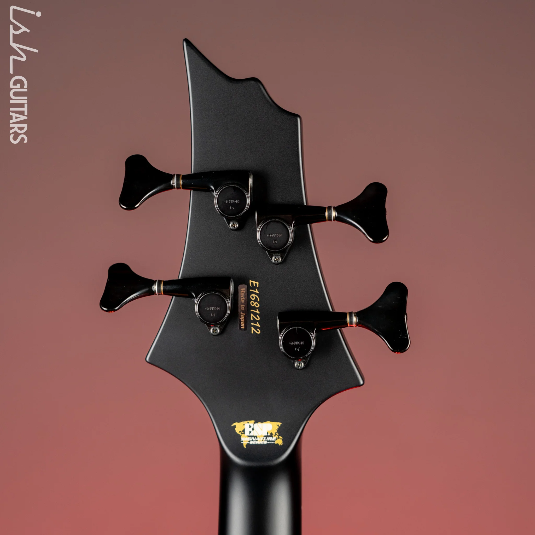 2022 ESP Guitars Tom Araya FRX Signature Bass MIJ Custom Shop Black Satin - Image 11