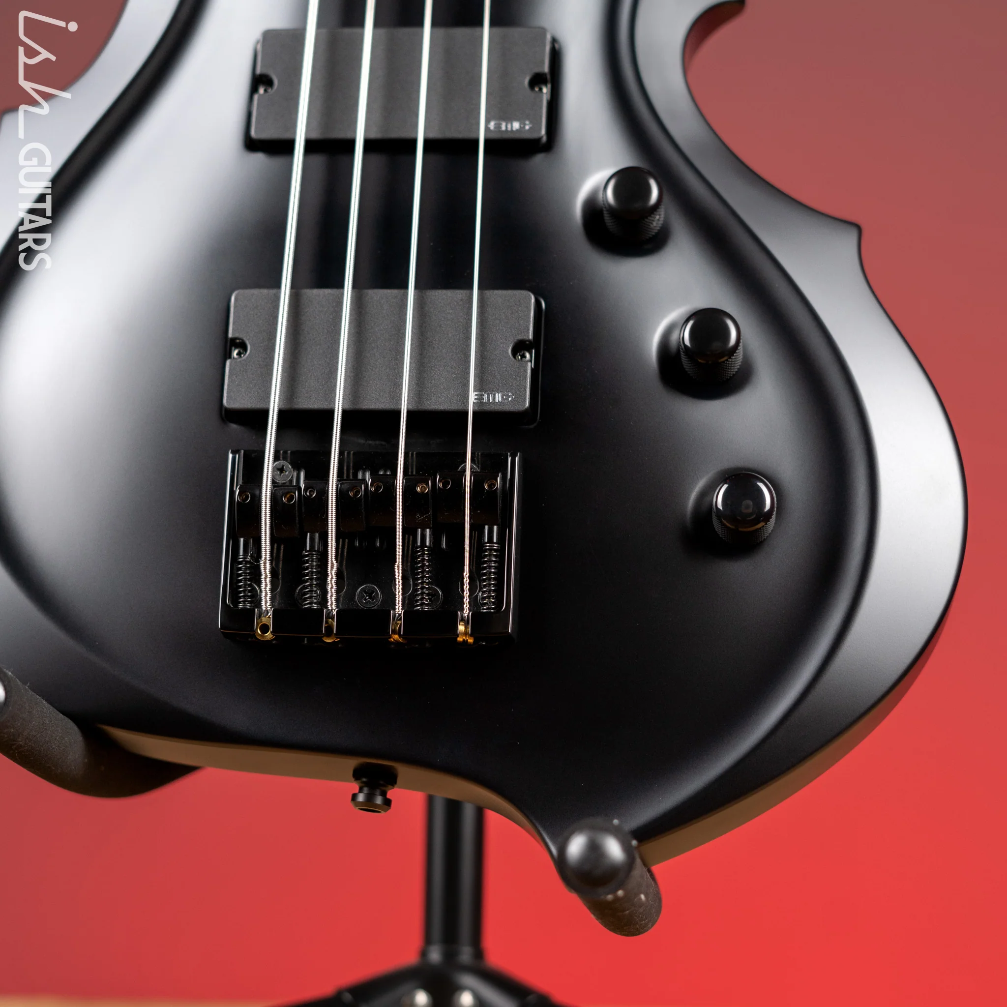 2022 ESP Guitars Tom Araya FRX Signature Bass MIJ Custom Shop Black Satin - Image 4