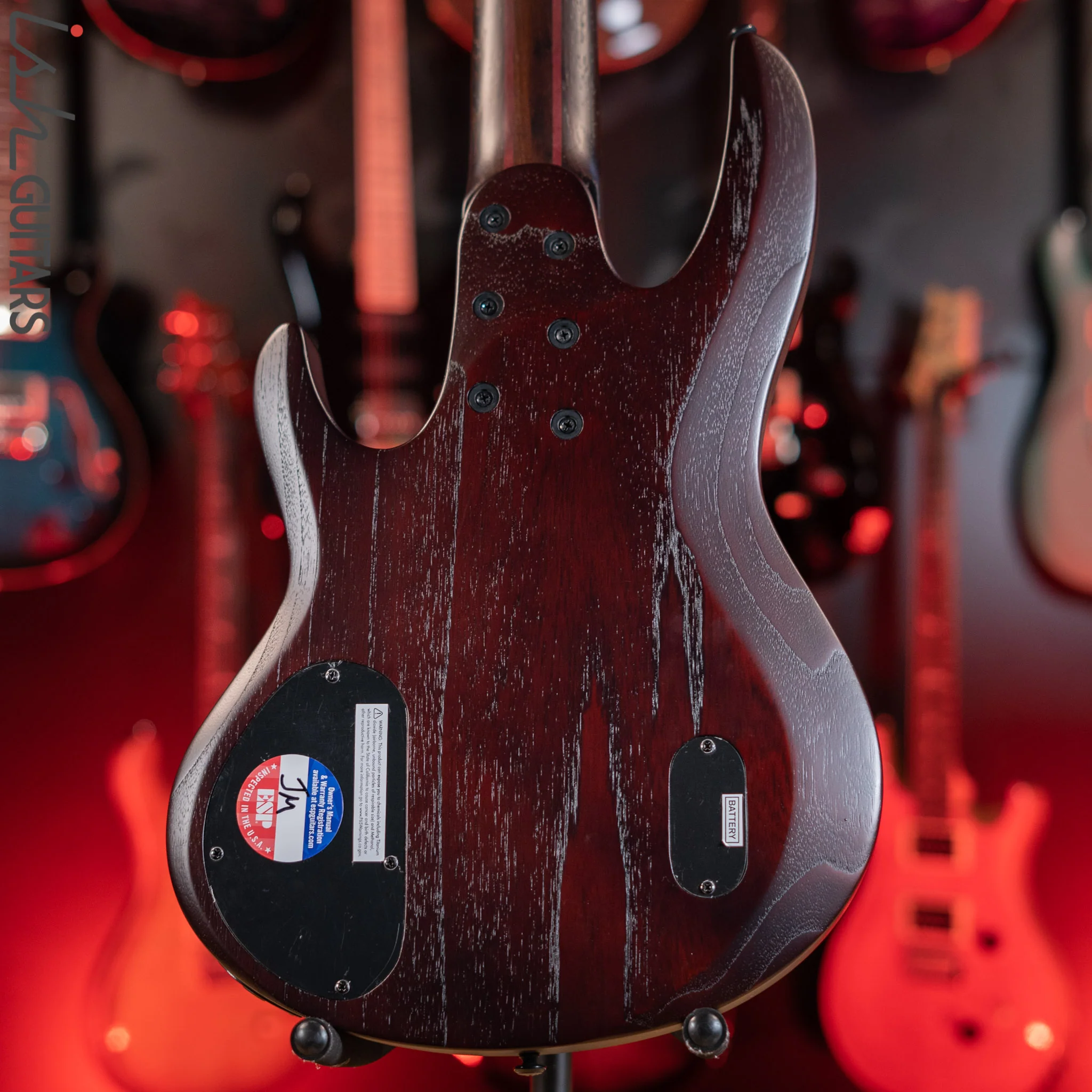 ESP LTD B1005MS Multi-Scale 5-String Bass Ziricote Top Natural Satin Demo - Image 8