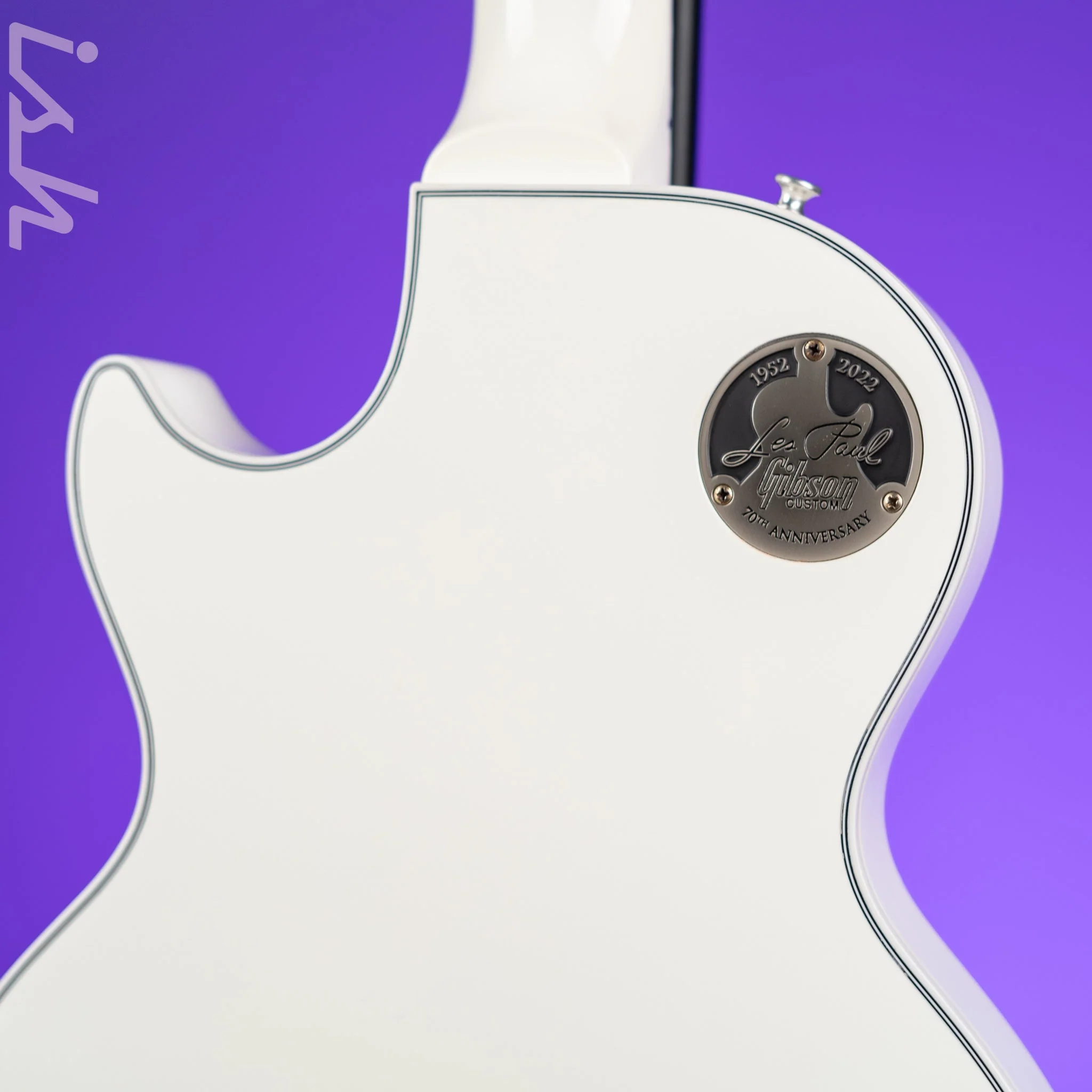 2022 Gibson Les Paul Custom w/ Ebony Fingerboard White Gloss - Image 12