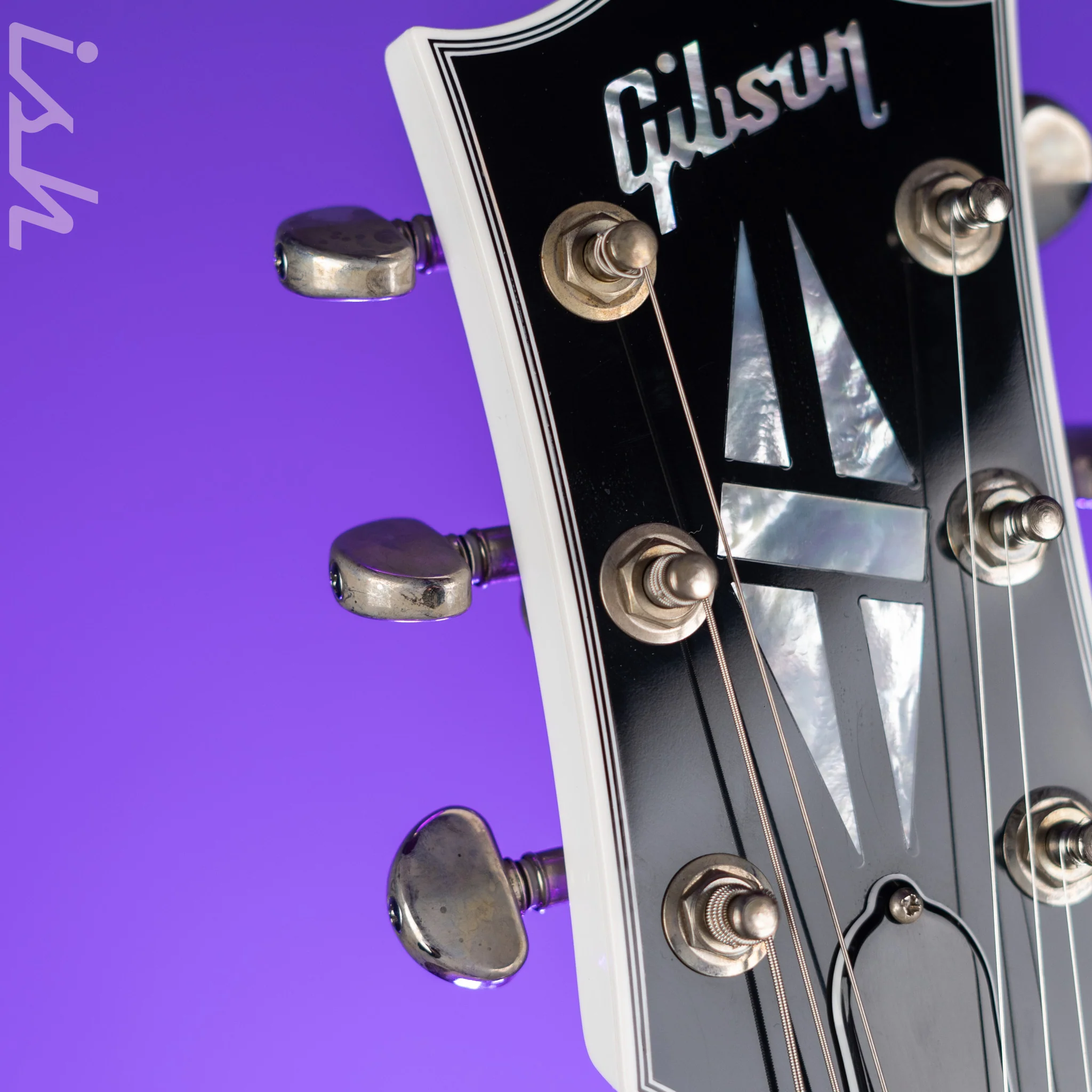 2022 Gibson Les Paul Custom w/ Ebony Fingerboard White Gloss - Image 9