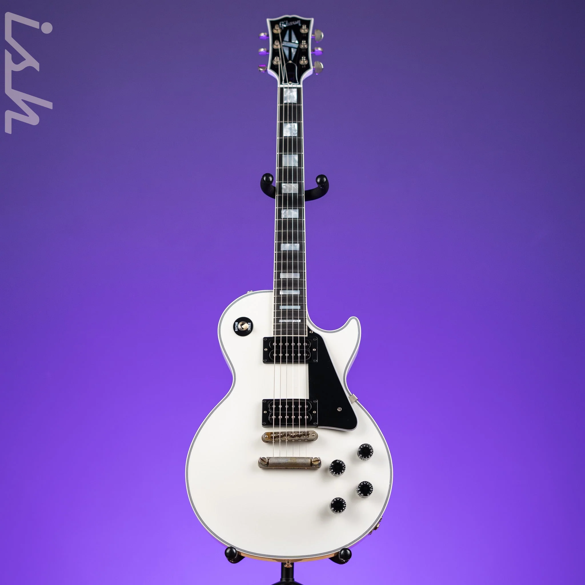 2022 Gibson Les Paul Custom White - Headstock Repair - Image 2