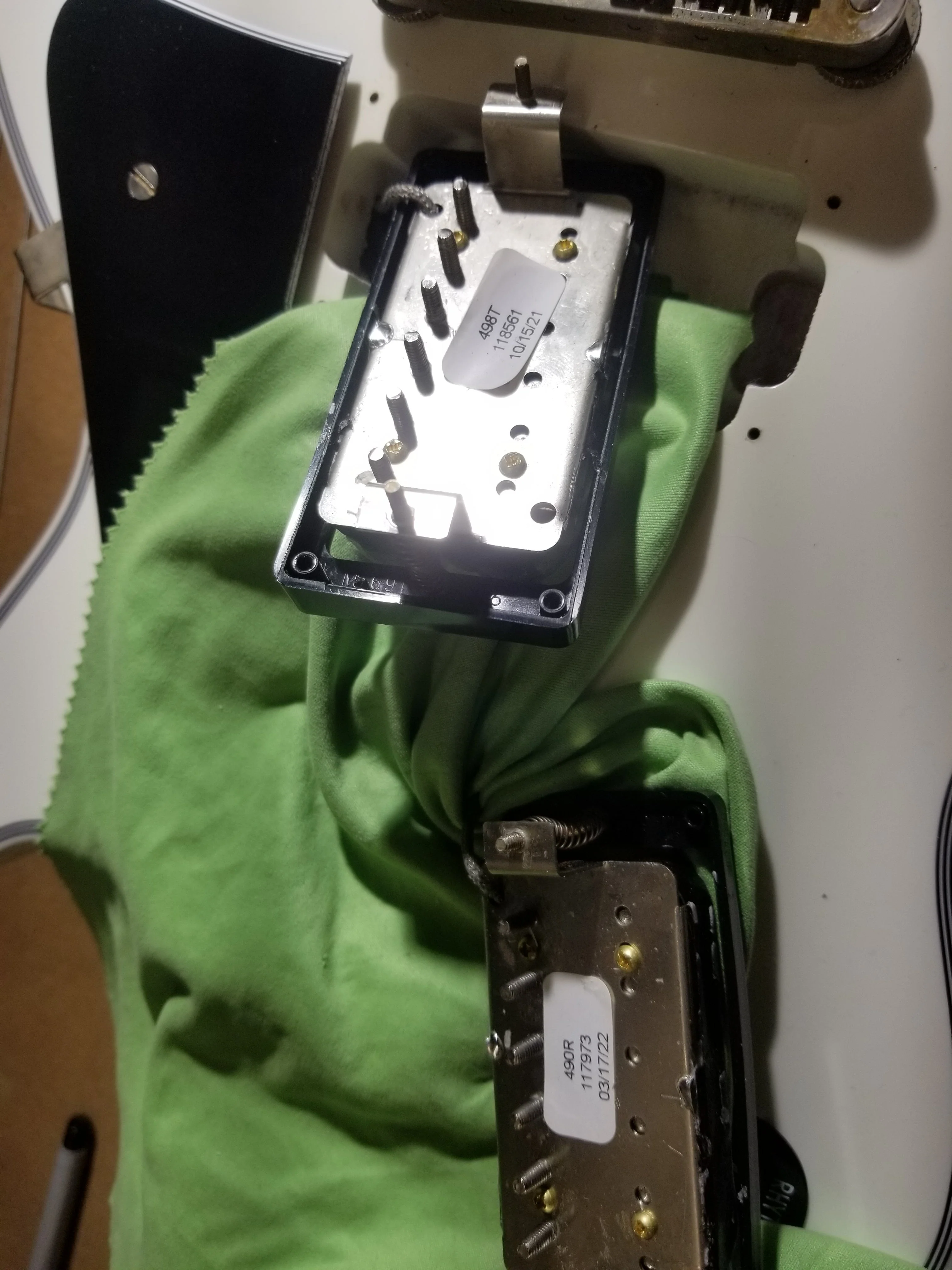 2022 Gibson Les Paul Custom White - Headstock Repair - Image 23