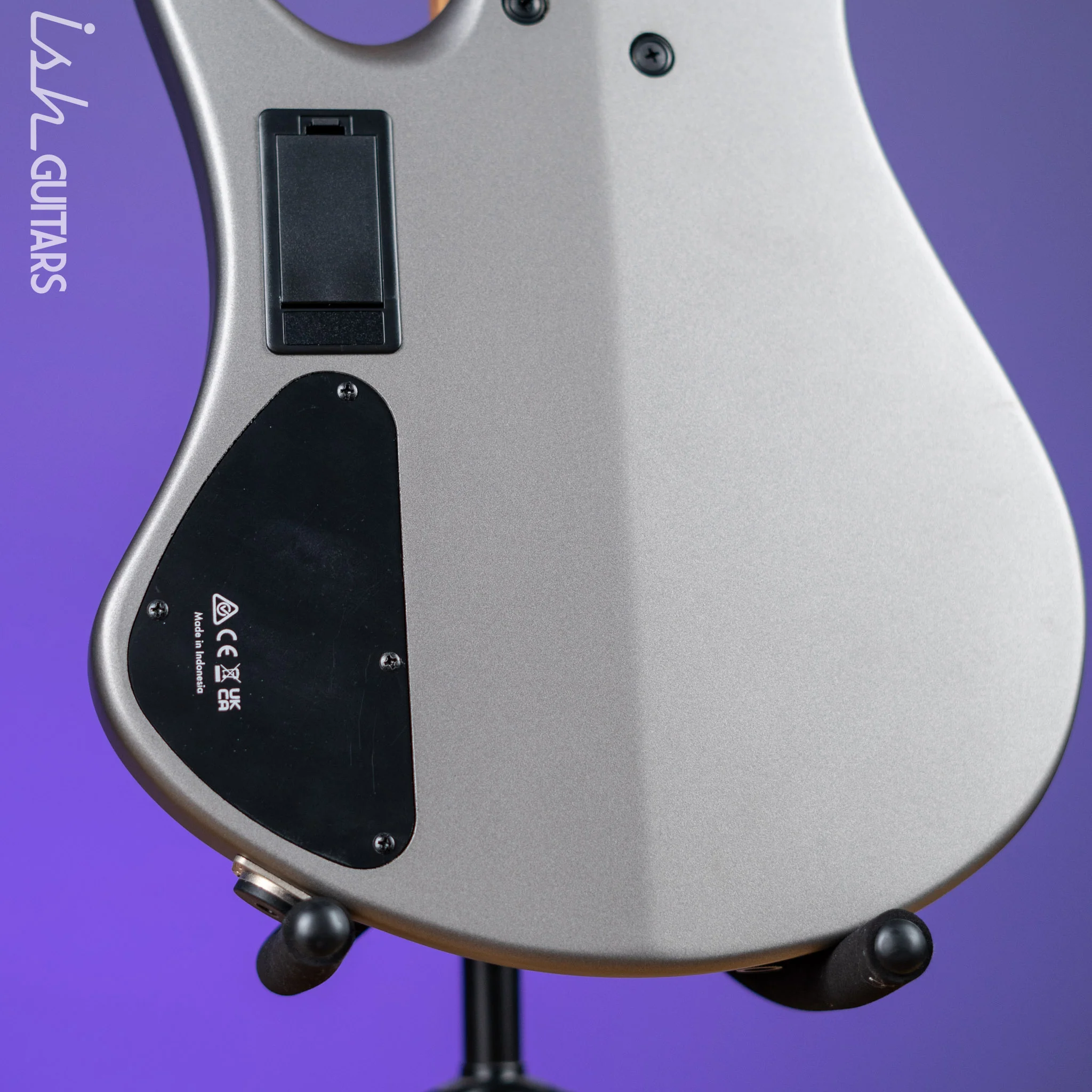 Ibanez EHB1006MS 6-String Headless Bass Metallic Grey Matte Demo - Image 10