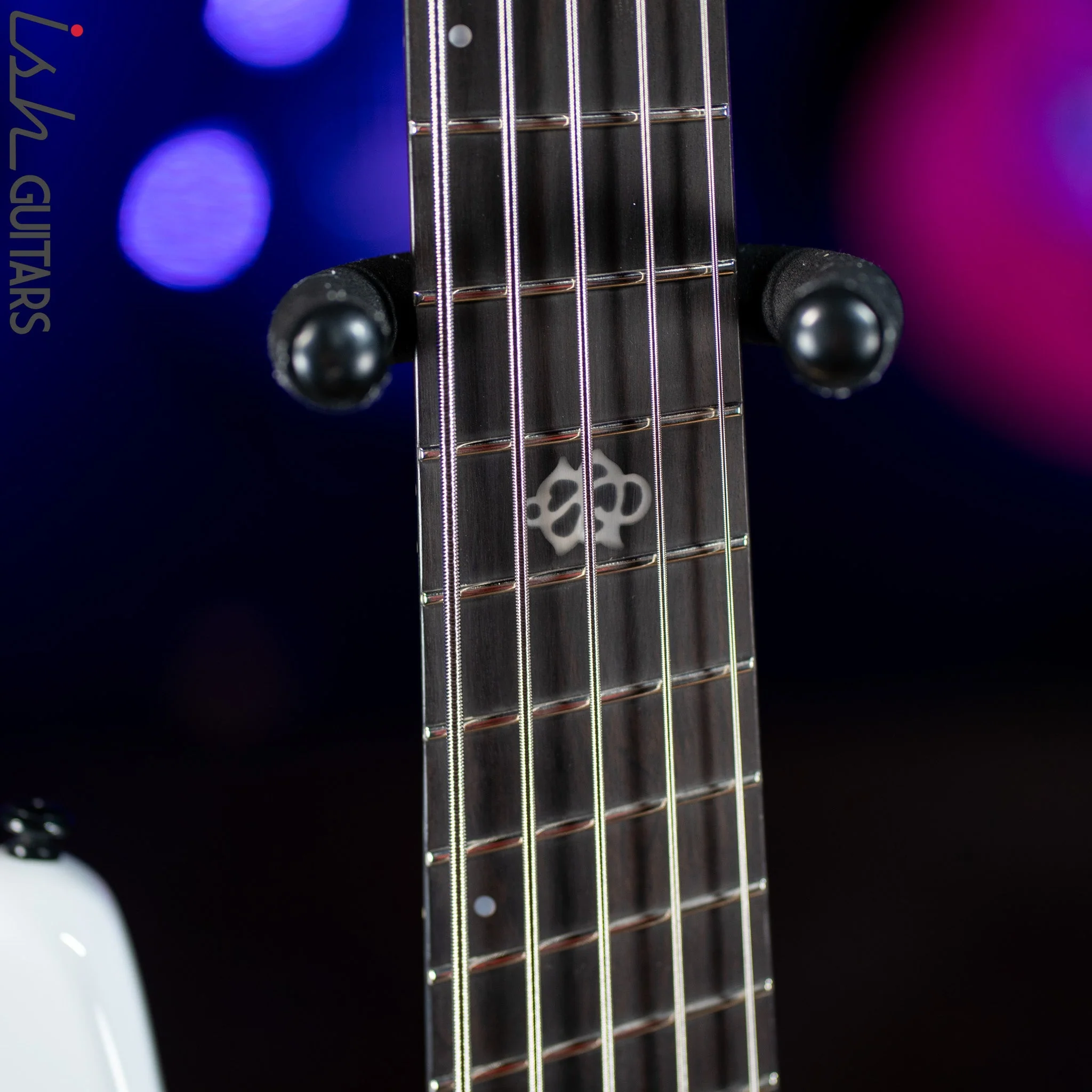 2022 Ish X Spector NS Dimension 5 String EMG Darkglass White Gloss - Image 6