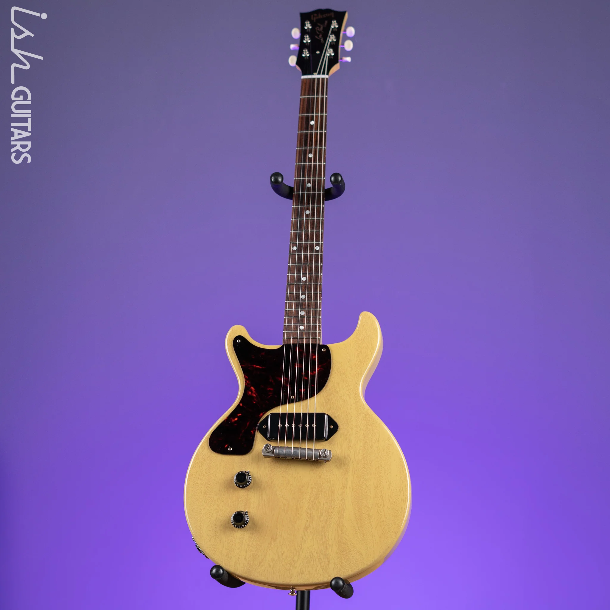 2022 Lefty Gibson '58 Les Paul Junior Double Cut TV Yellow - Image 2
