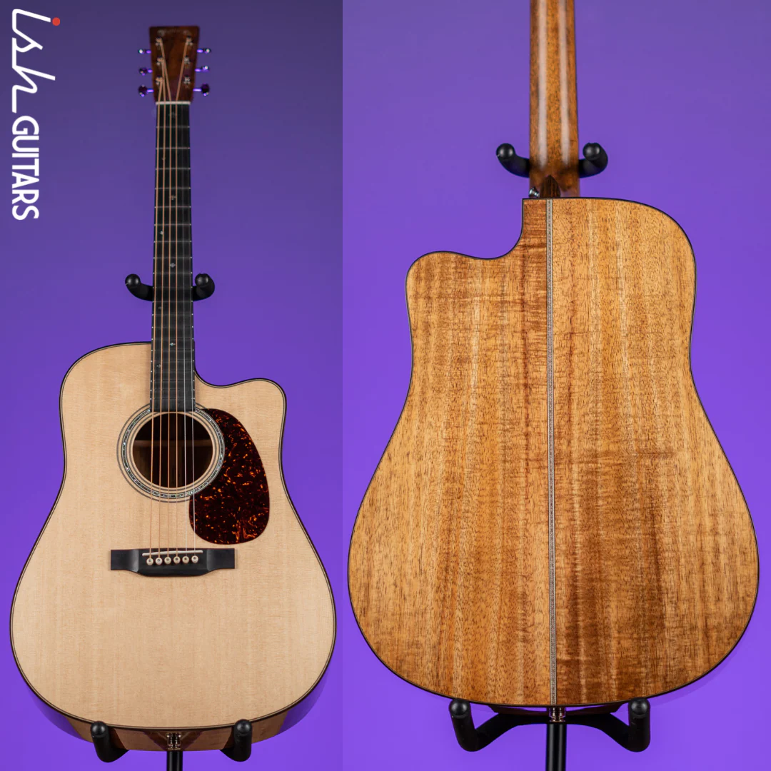2022 Martin Custom Shop D-28 Cutaway Acoustic Guitar Flamed Koa Natural