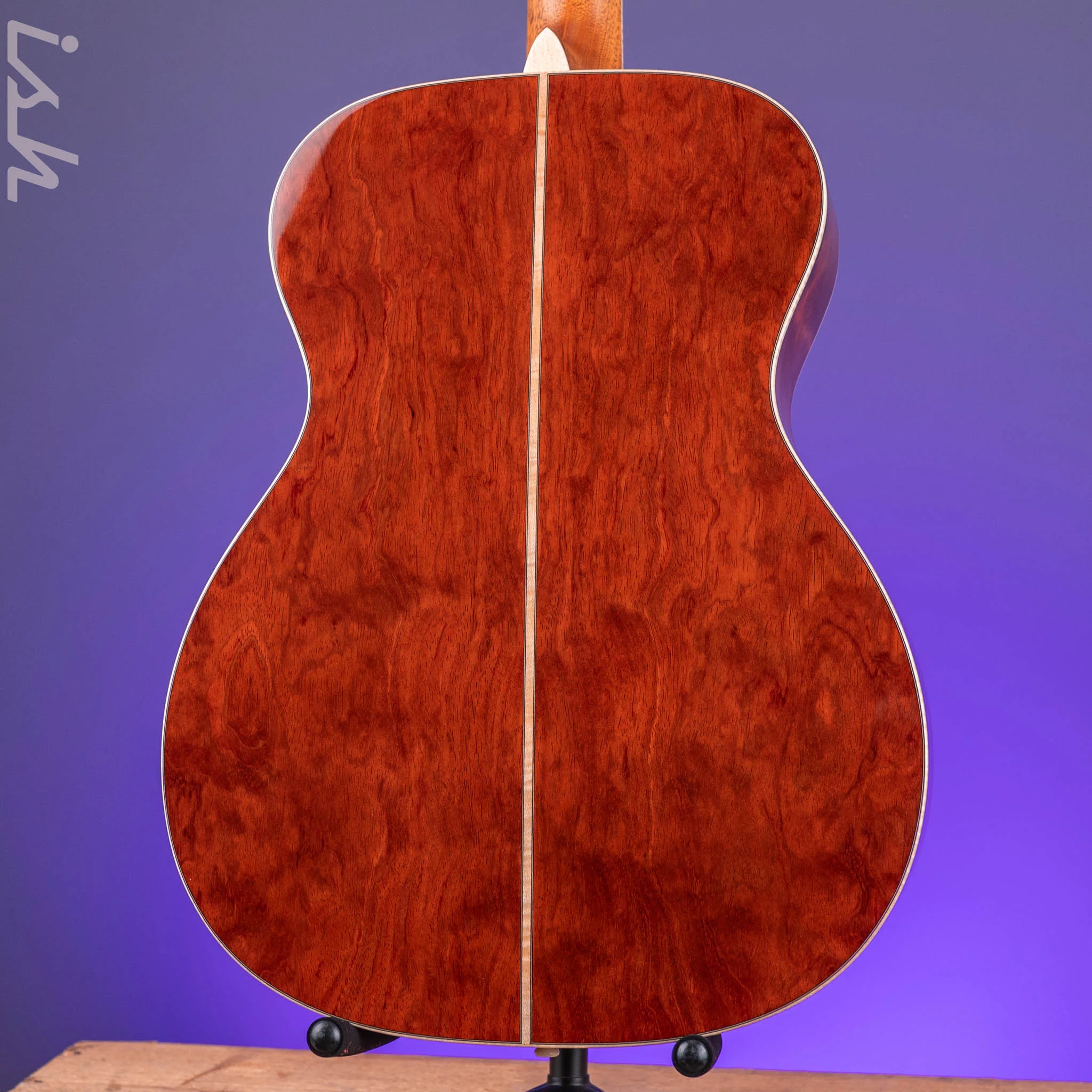 2022 Martin Custom Shop OM-28 Acoustic Guitar Quilted Bubinga Natural - Image 9