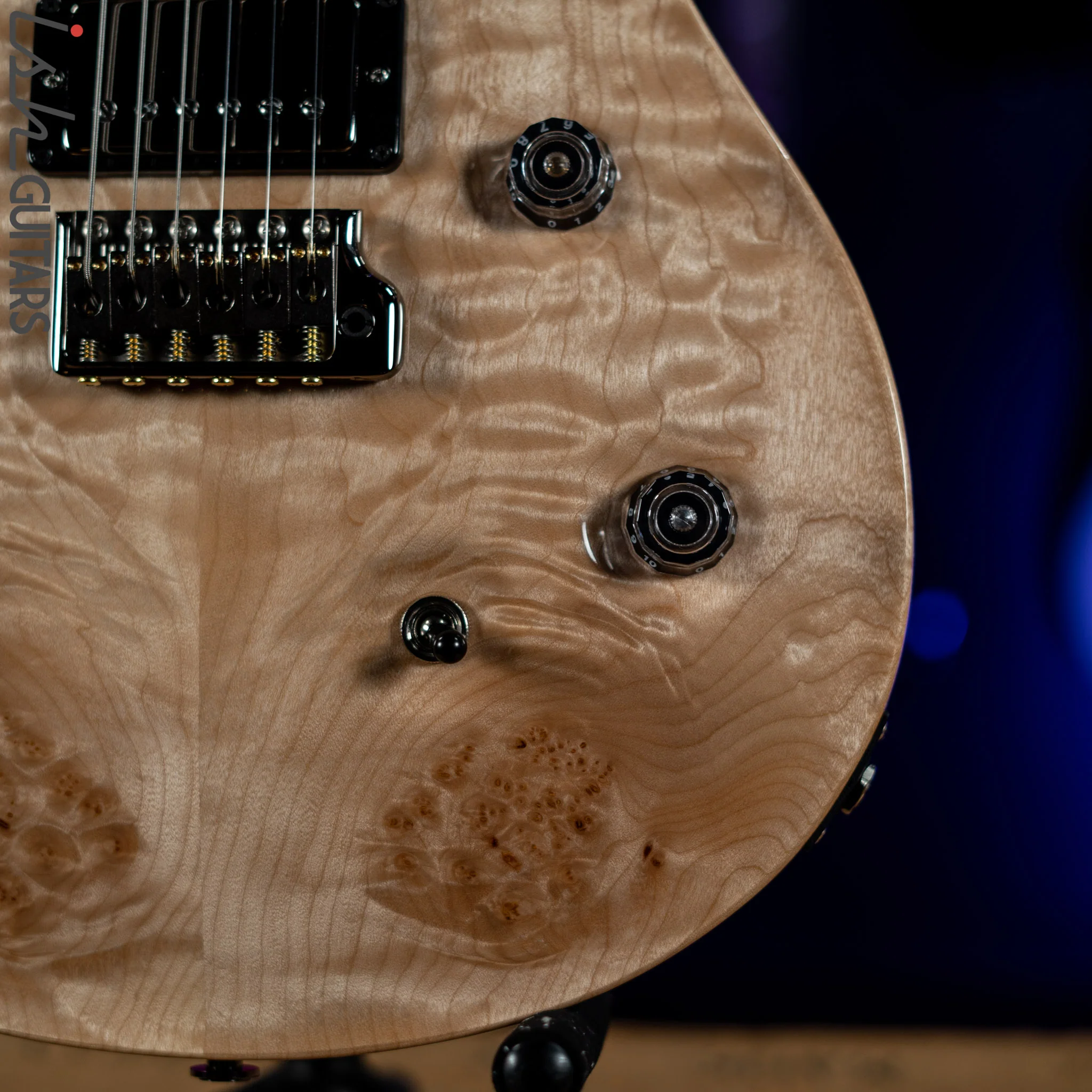 2021 PRS Wood Library Custom 24 10 Top Quilt Torrefied Maple Neck Natural Gloss - Image 4