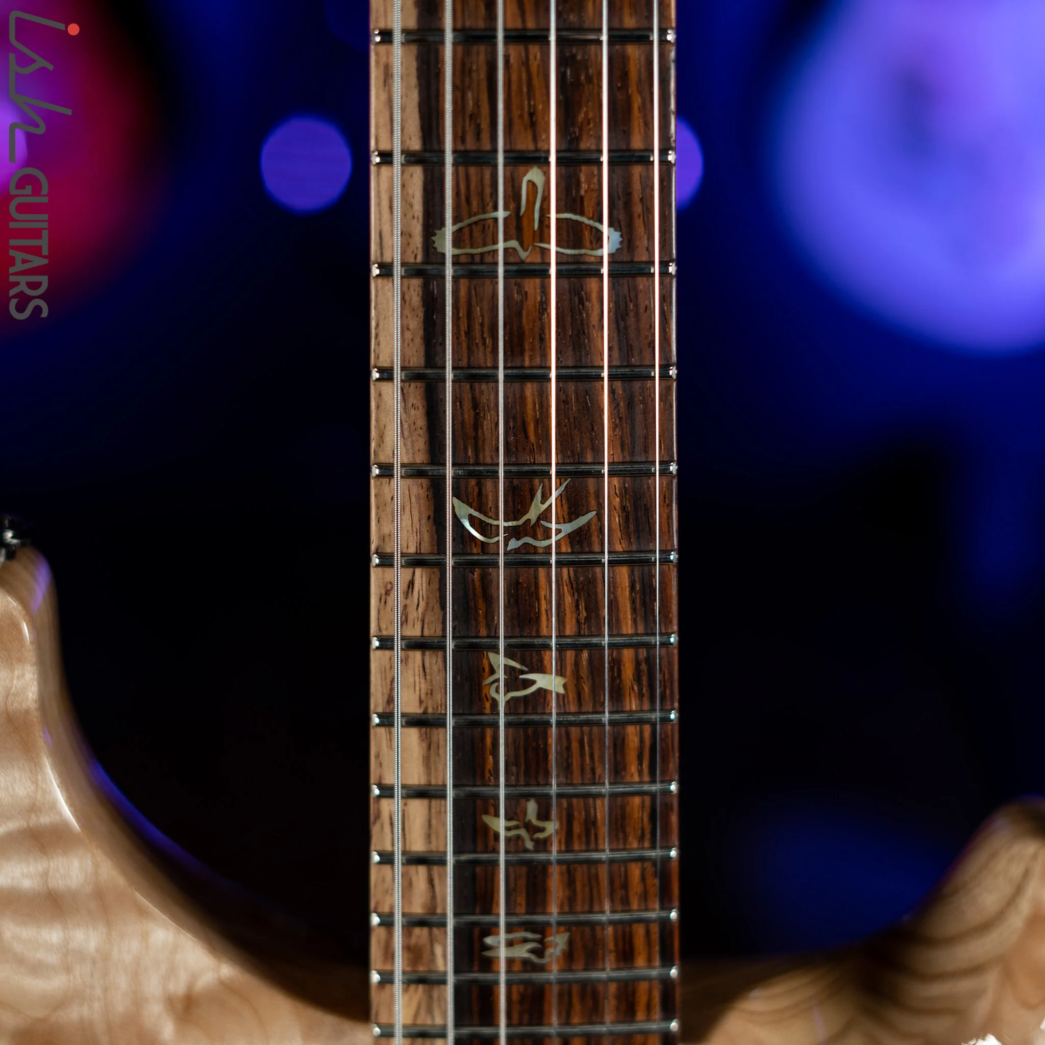 2021 PRS Wood Library Custom 24 10 Top Quilt Torrefied Maple Neck Natural Gloss - Image 5