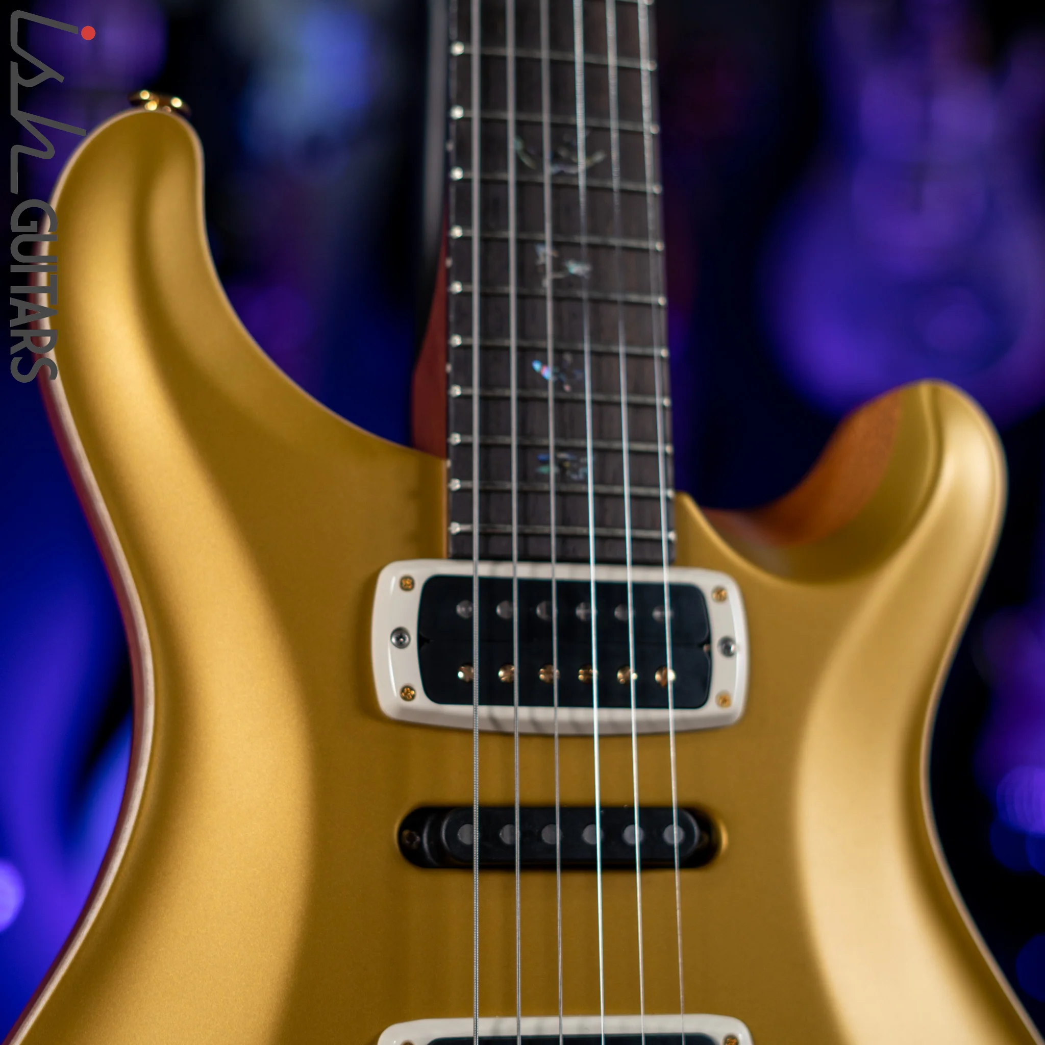 PRS Wood Library Modern Eagle V Opaque Gold Top Brazilian Rosewood - Image 3
