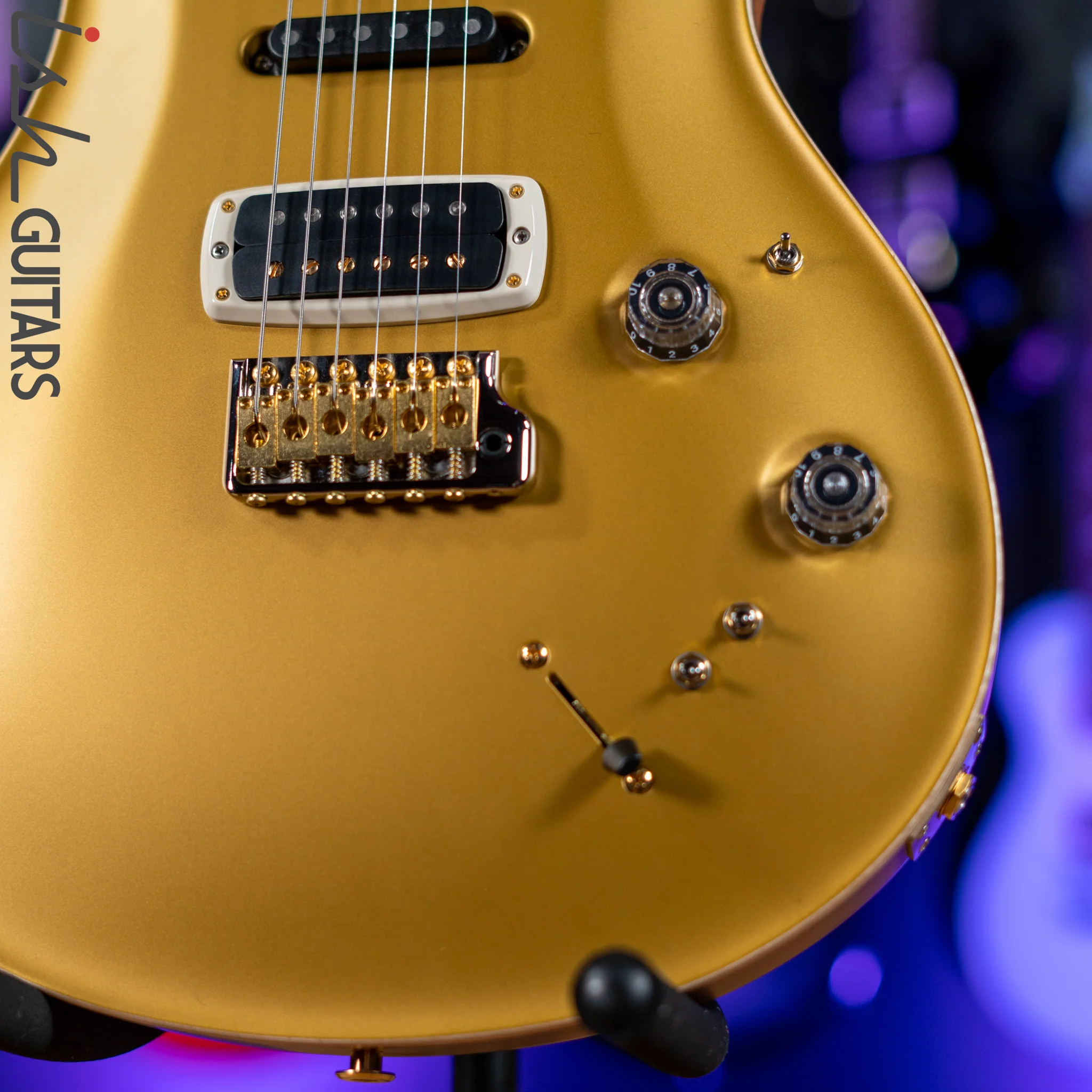 PRS Wood Library Modern Eagle V Opaque Gold Top Brazilian Rosewood - Image 4