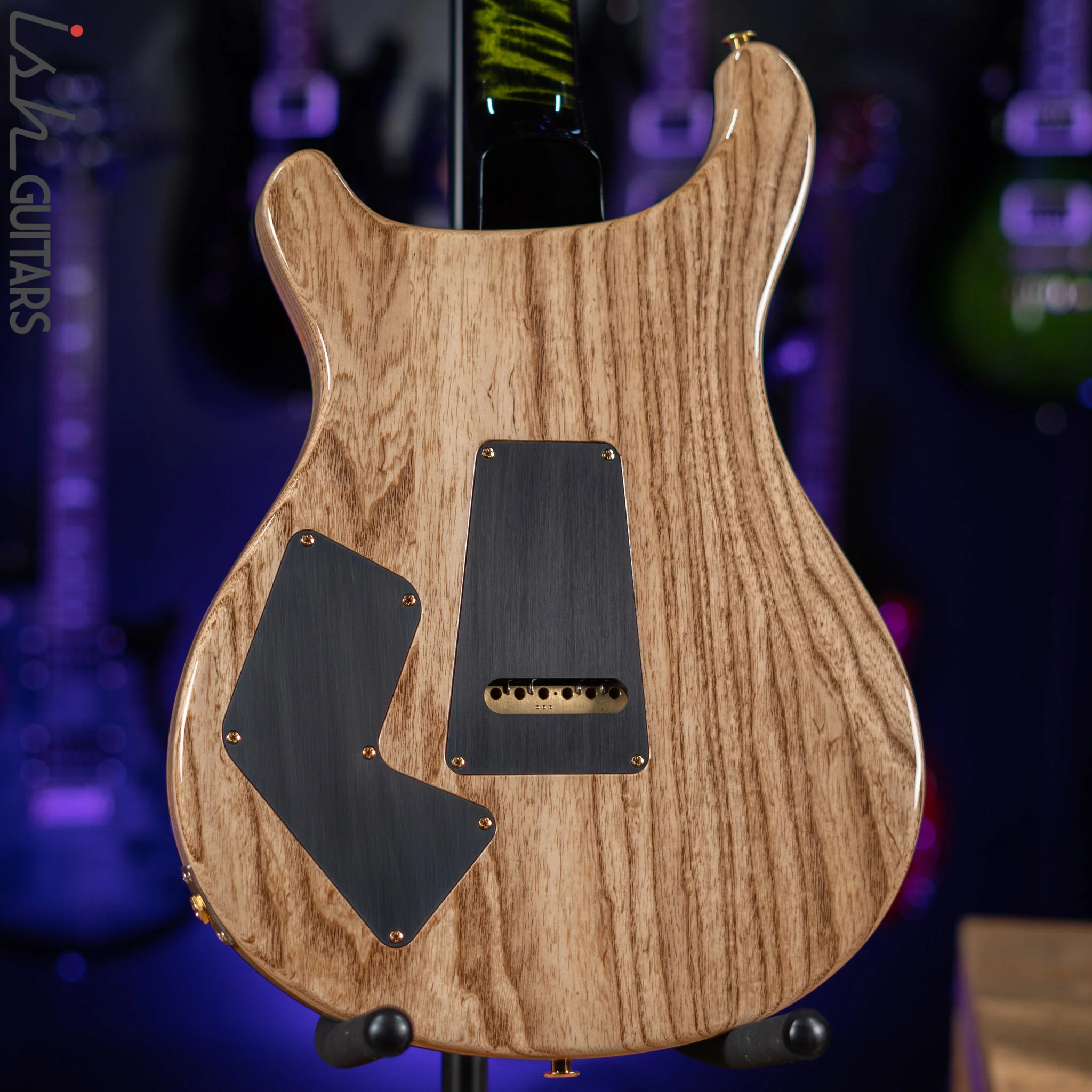 PRS Wood Library Modern Eagle V 10-Top Quilt Jade Green Smoked Burst Wrap - Image 8