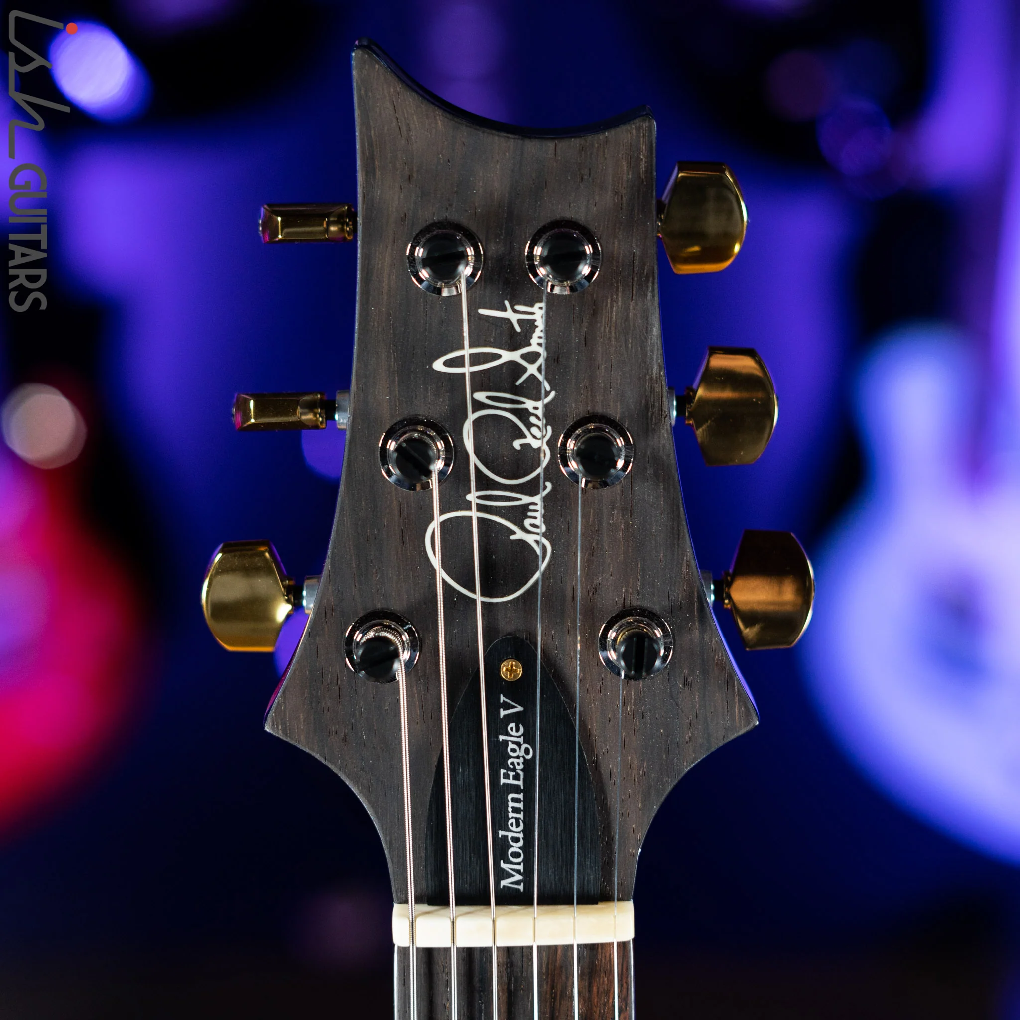 PRS Modern Eagle V Wood Library One Piece Quilt River Blue w/ Blue Burst - Image 5