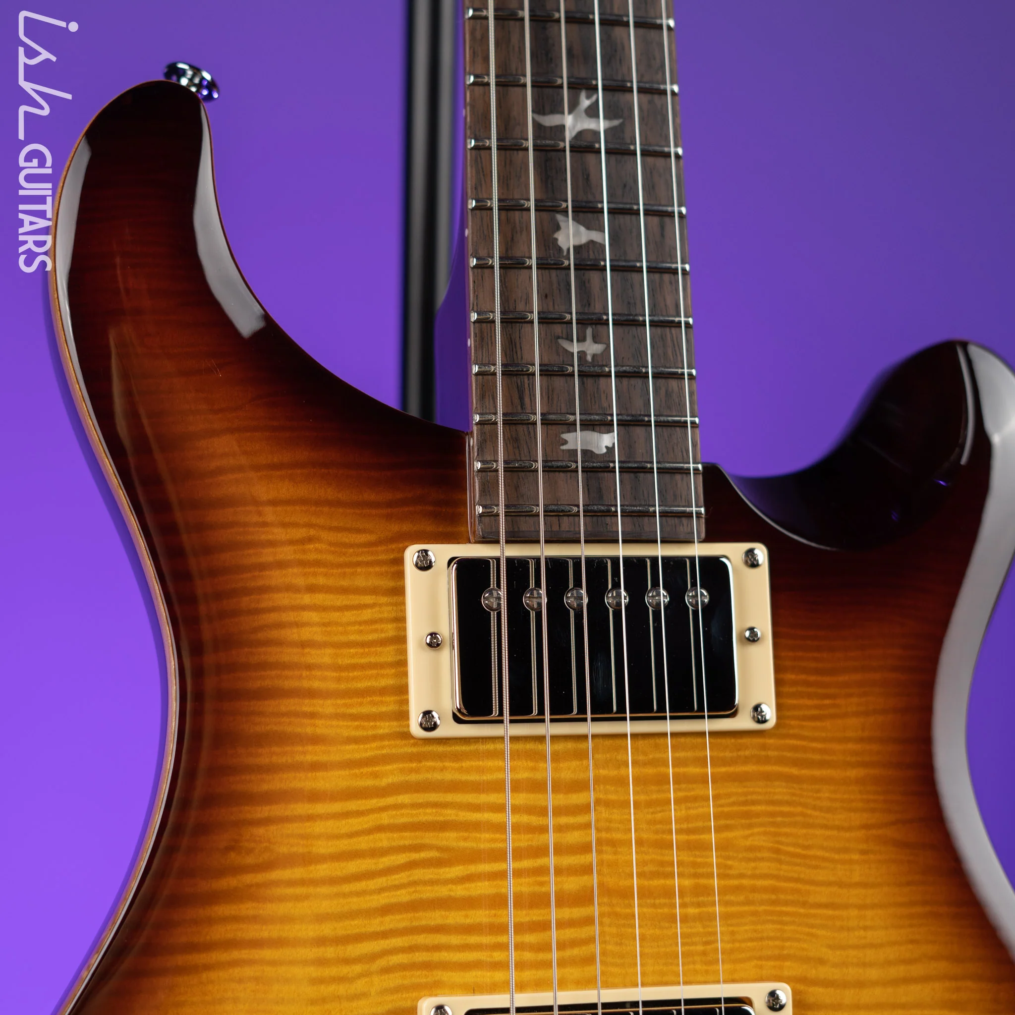2022 PRS SE DGT McCarty Tobacco Burst - Image 3